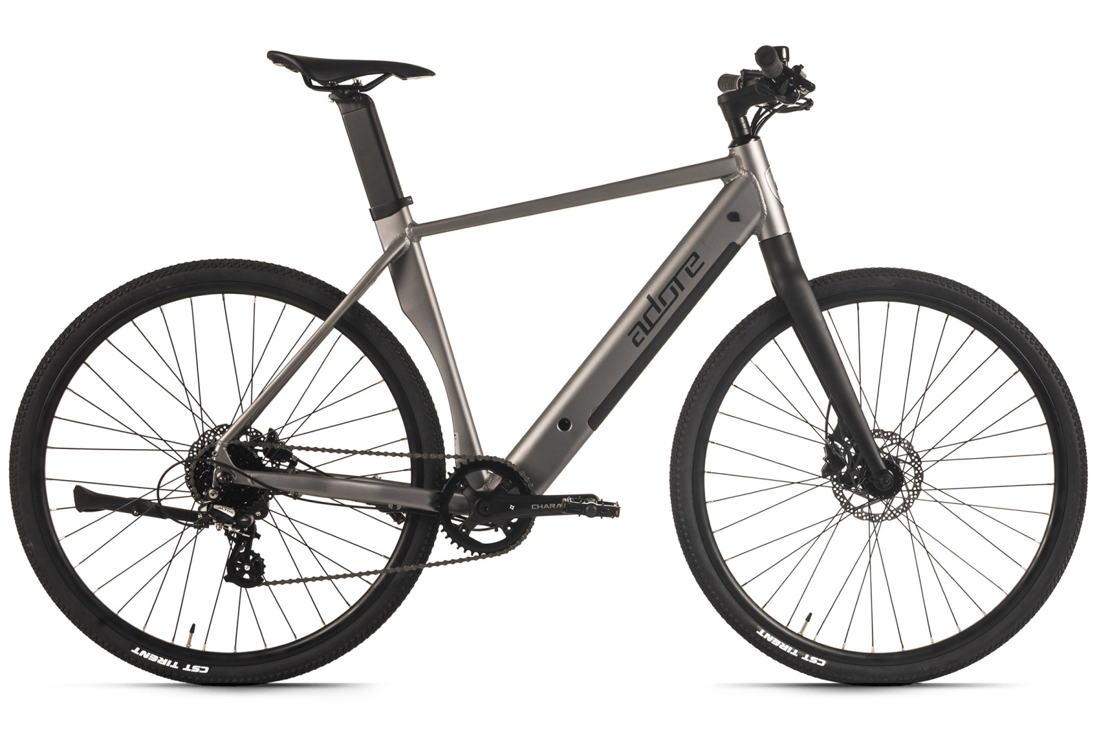 ADORE Herren E-Citybike UBR-770 - stahlgrau - 28 Zoll