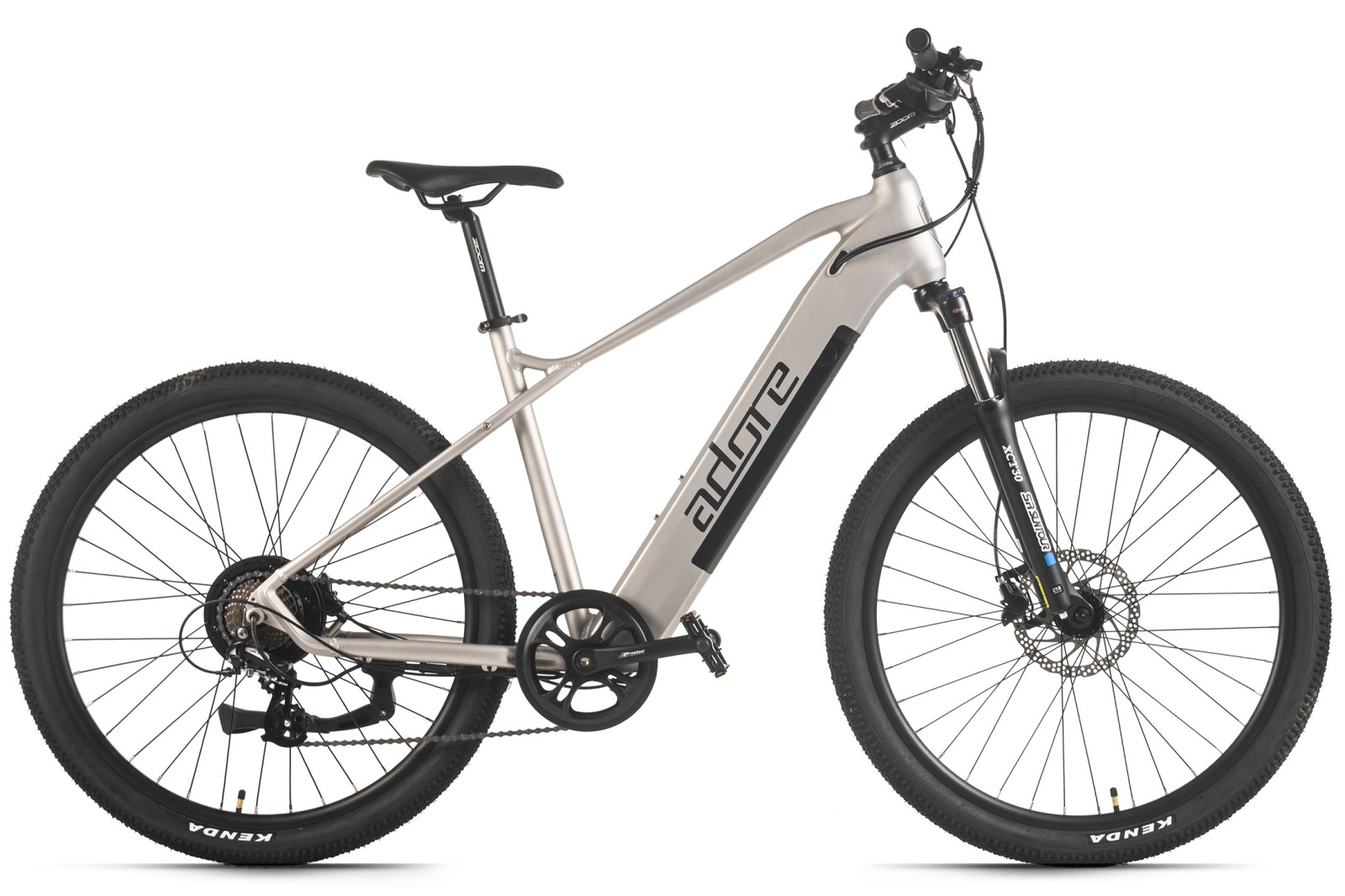 ADORE Herren E-Mountainbike - silver matt - 27,5 Zoll