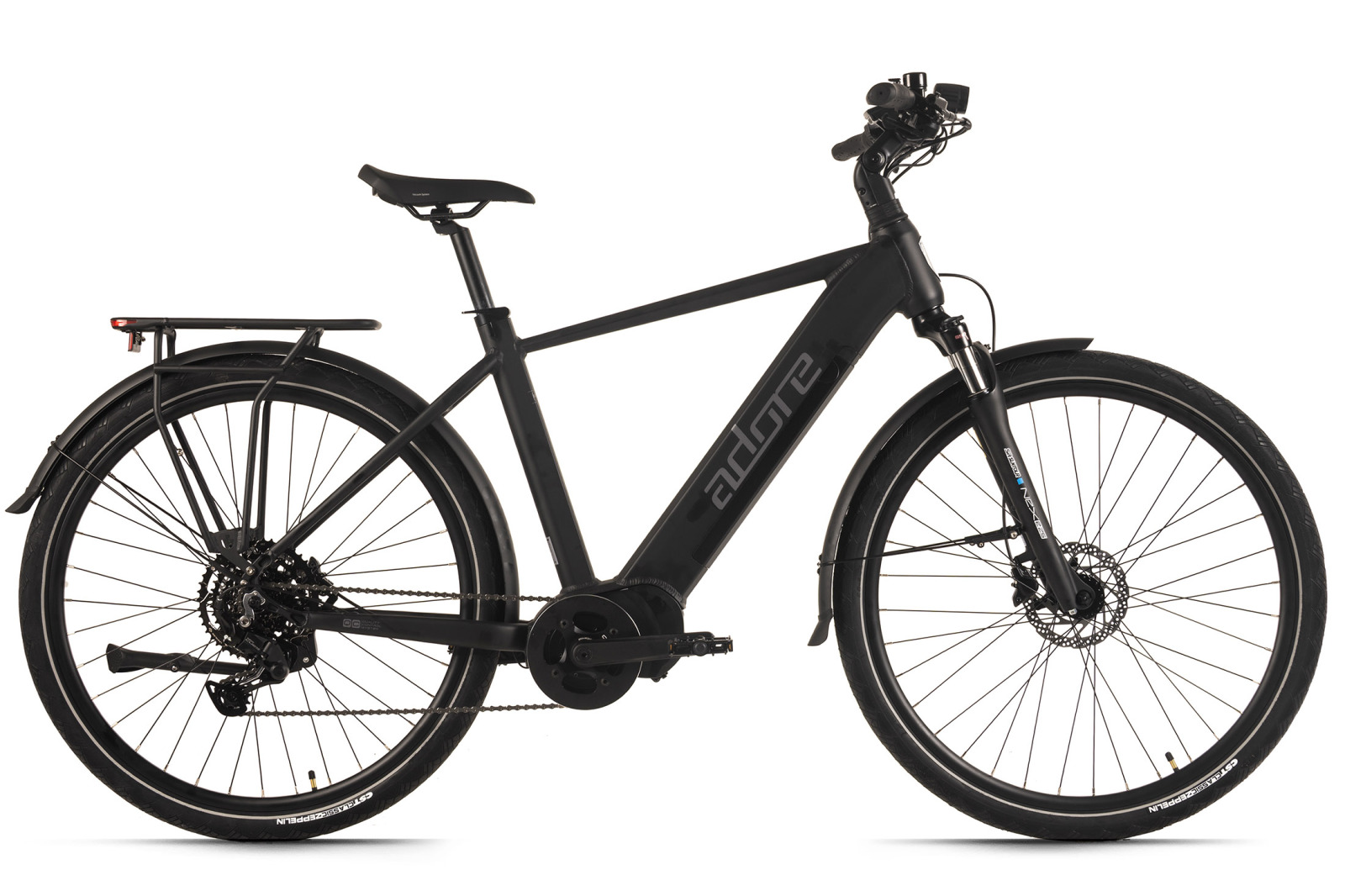 ADORE Herren E-Trekkingbike ATX-390 - schwarz matt - 28 Zoll