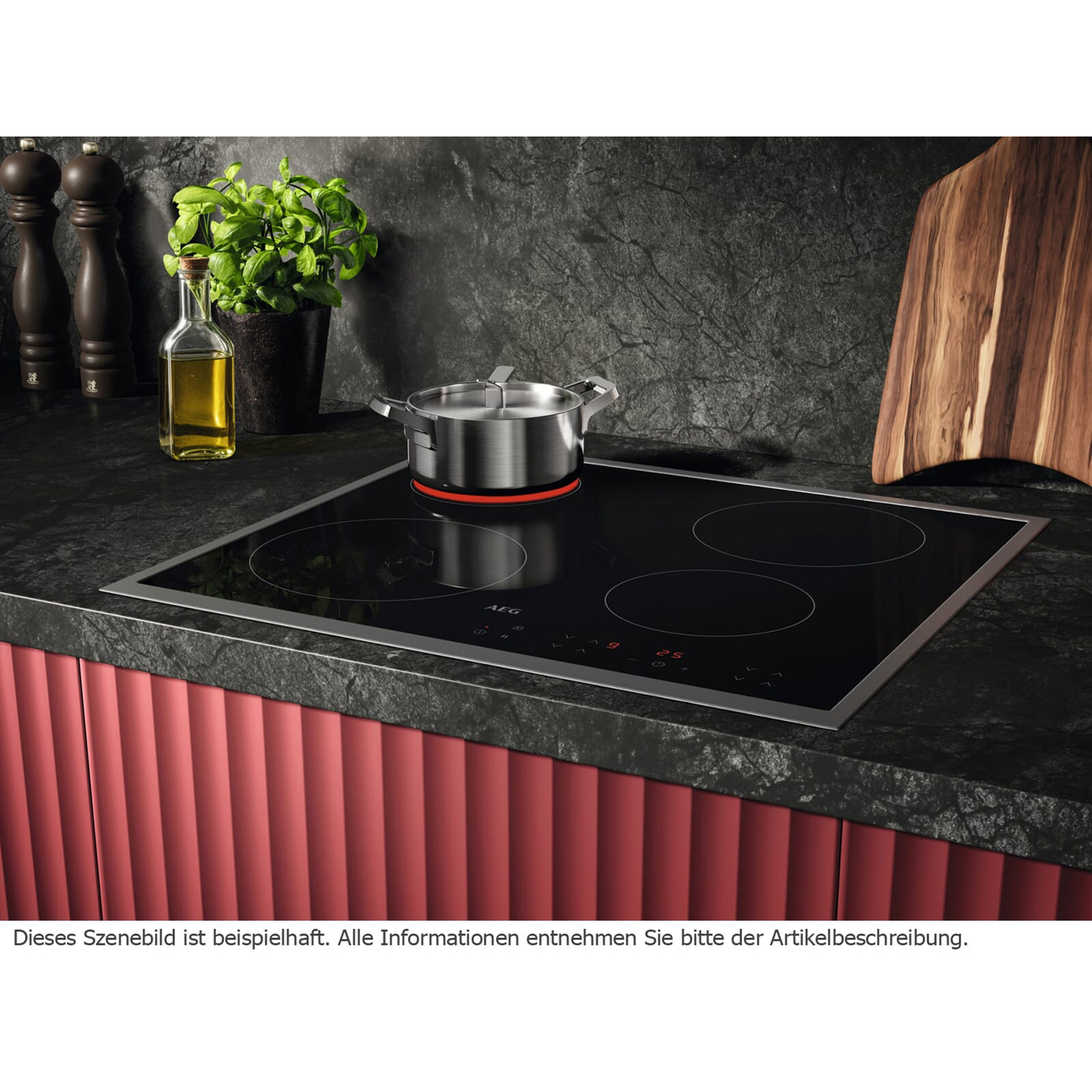 AEG Einbau-Backofenset AB11B1 - schwarz - A