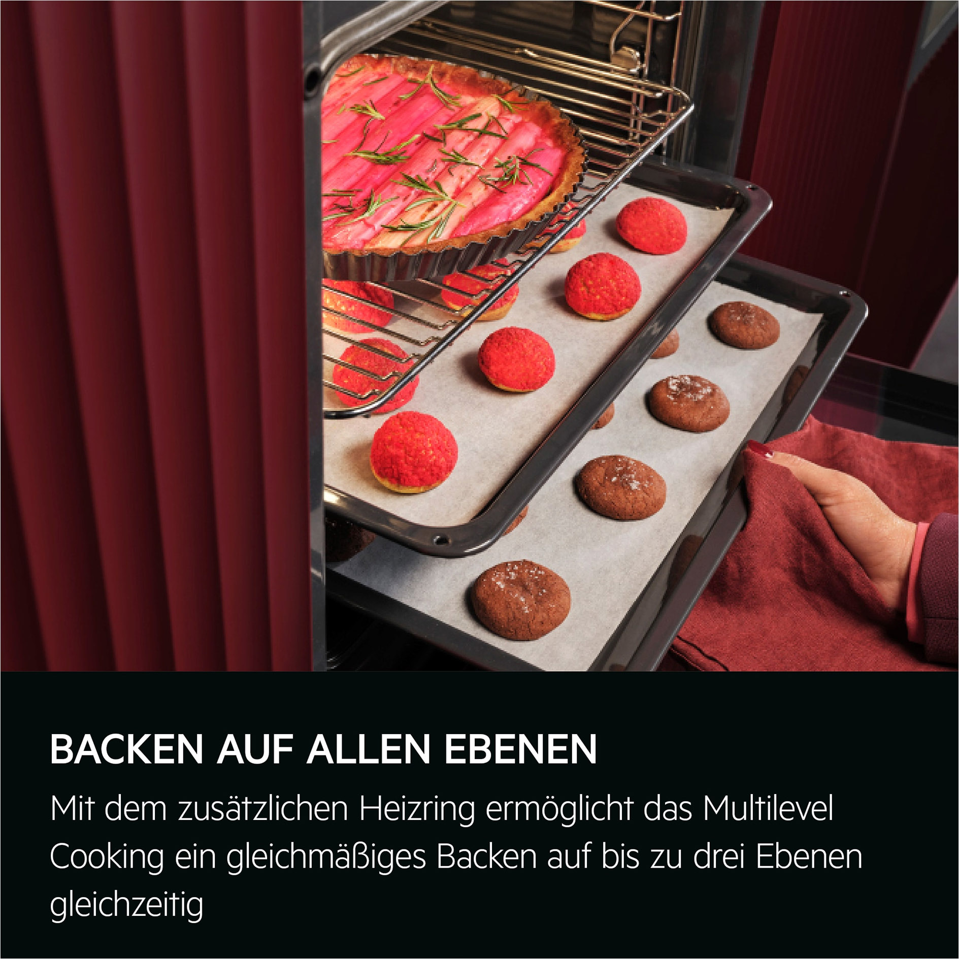 AEG Einbau-Backofenset AB11B1 - schwarz - A