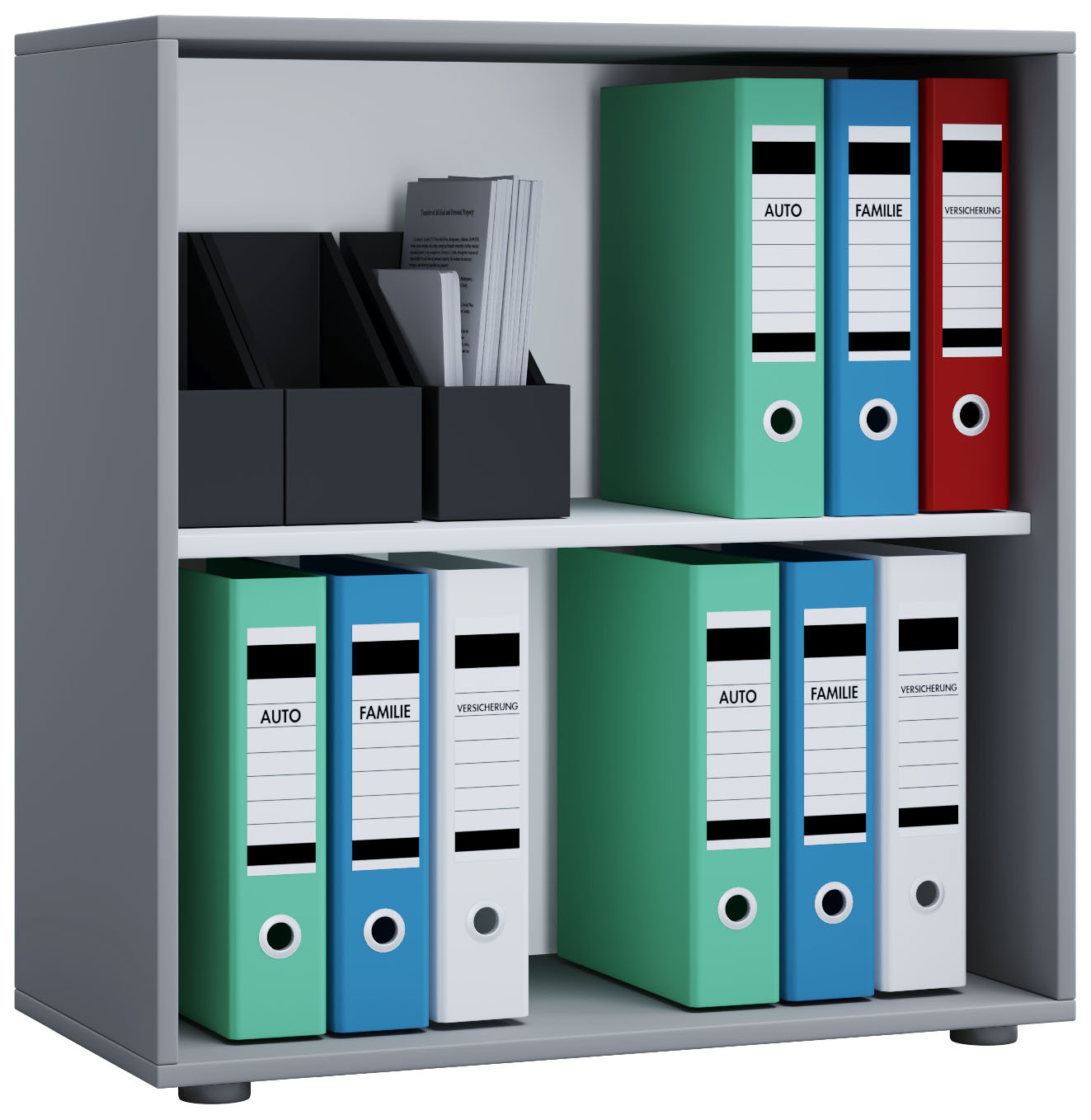 Aktenschrank LONA L - grau - 70 cm breit