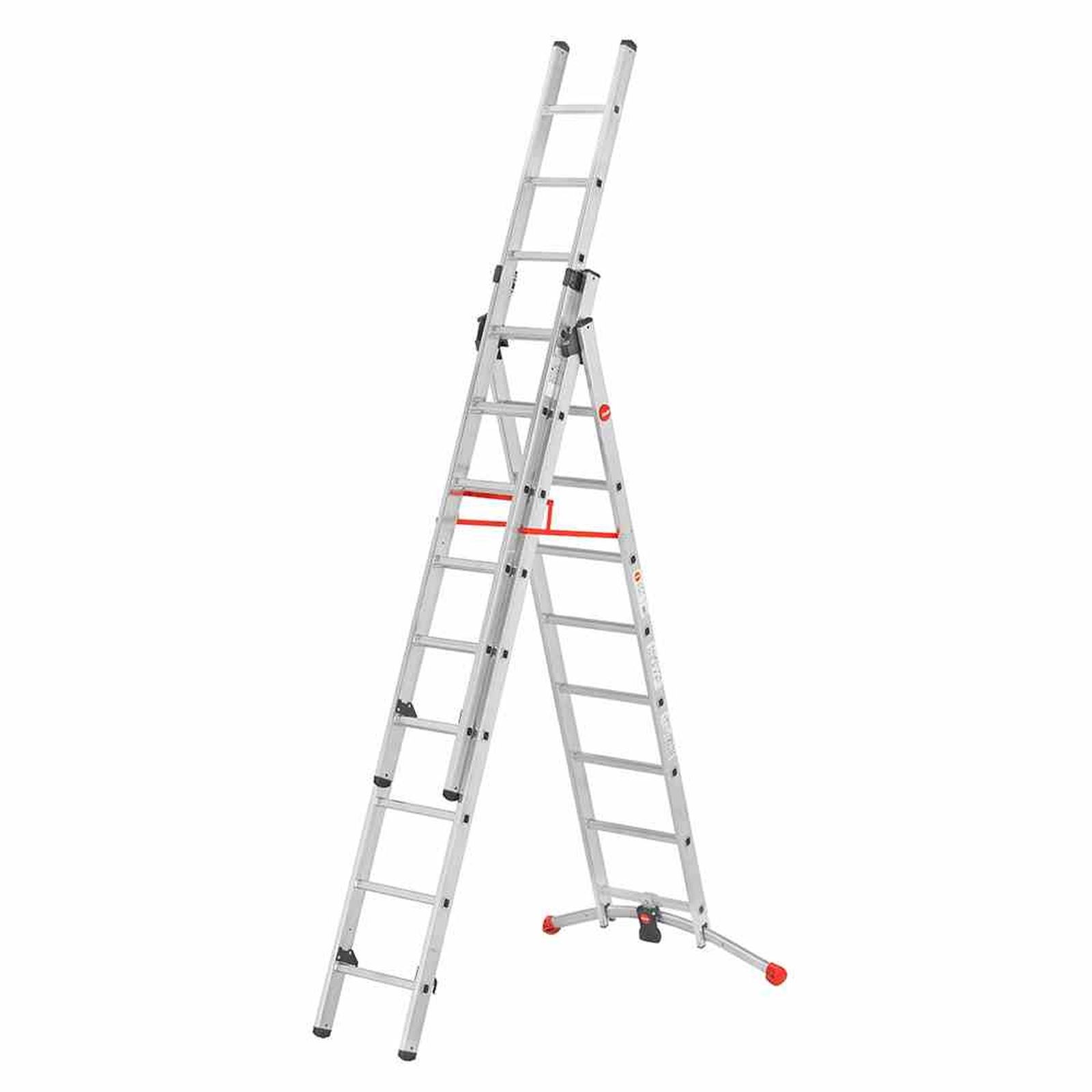 Aluminium-Kombileiter ProfiLOT - 2 x 9 + 1 x 8 Sprossen