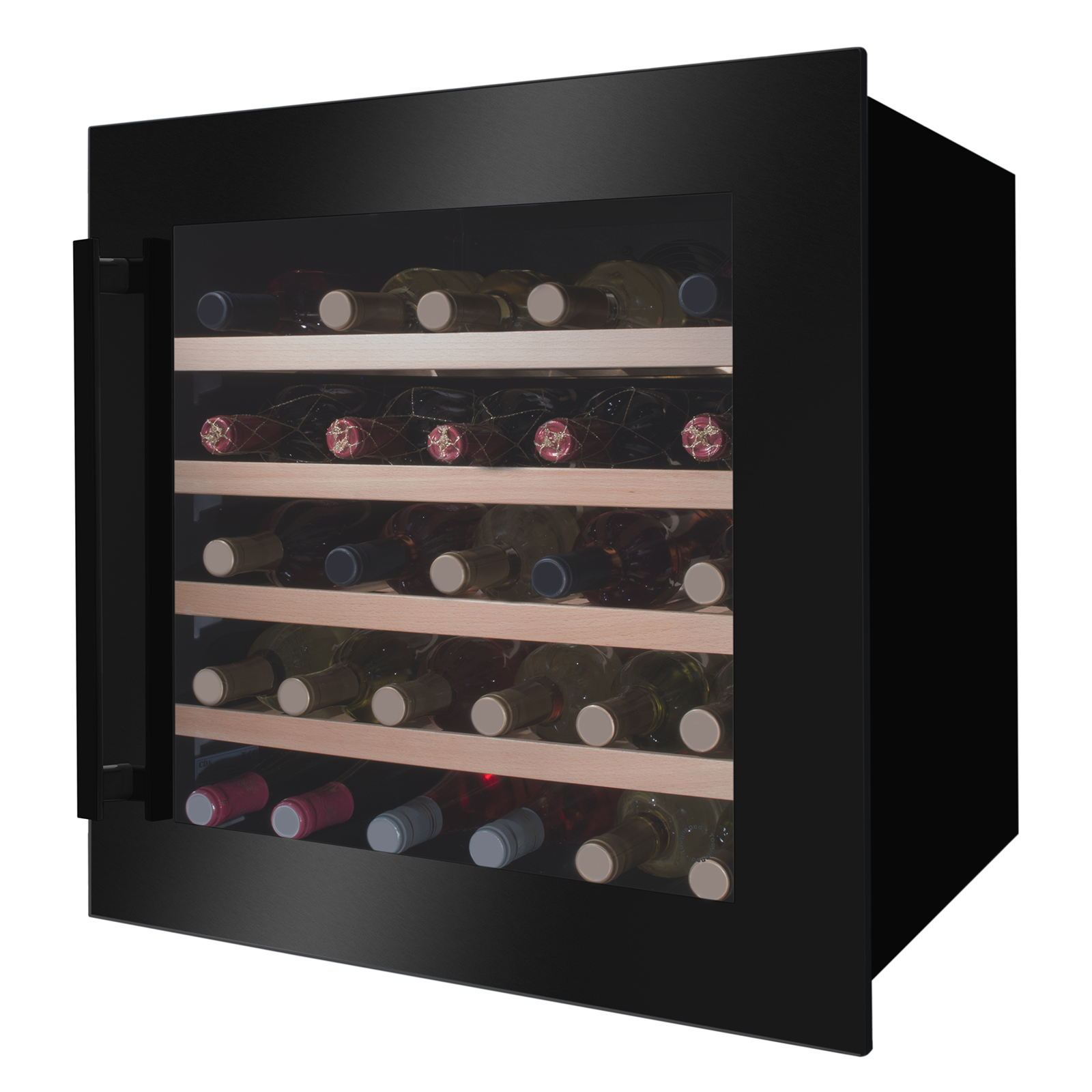 AMICA Einbau-Weintemperierschrank WK 341 210 S - schwarz - G
