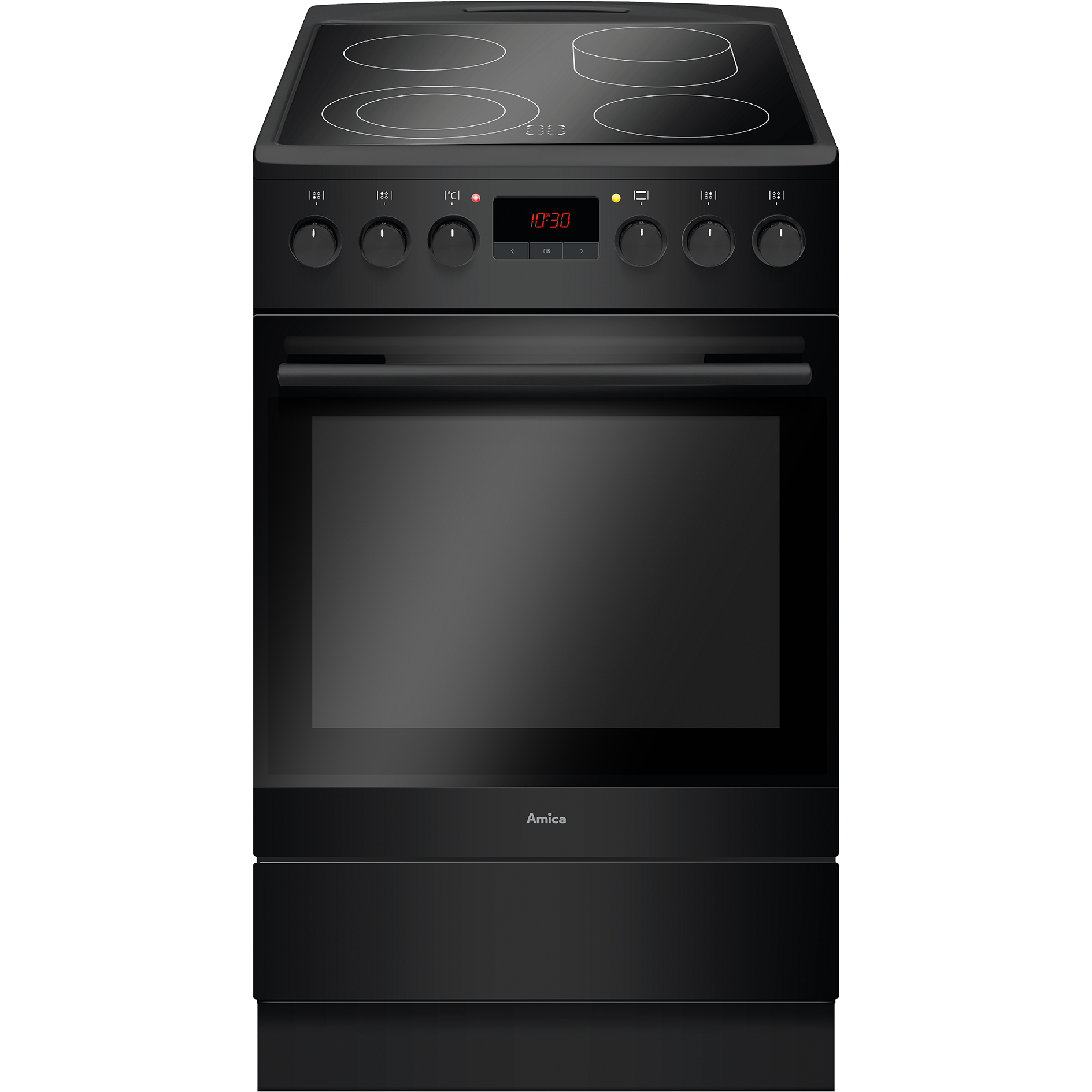 AMICA Elektro-Standherd SHC 11503 SM - schwarz matt - A