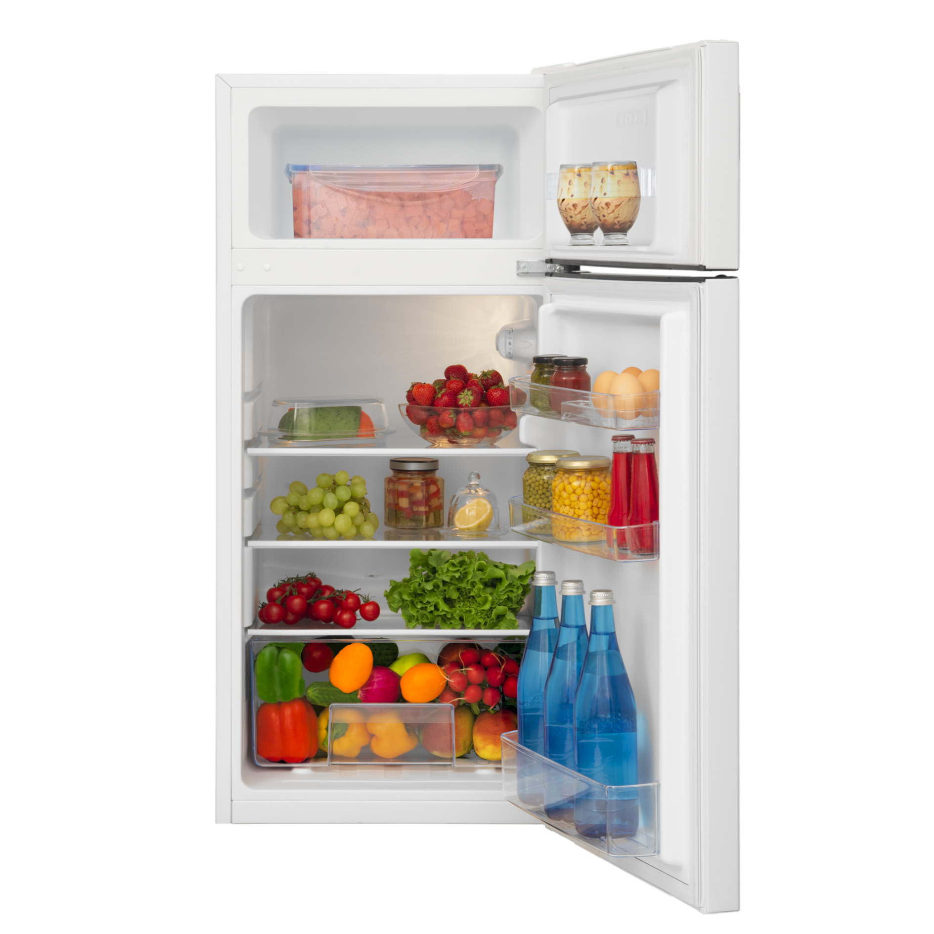 AMICA Kühl-/Gefrierkombination DT 371 150 W - weiß - E