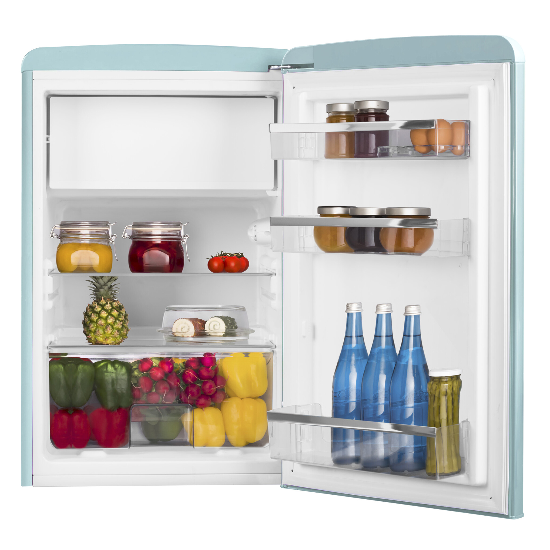 AMICA Kühlschrank KS 15612 T - türkisblau - E