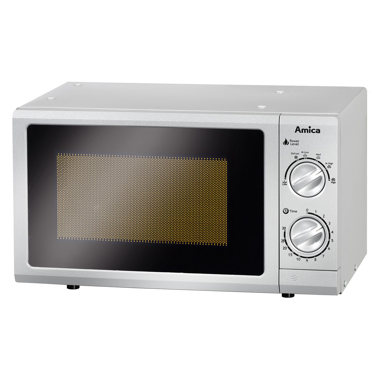 AMICA Unterbau-Mikrowelle MW 13152 SI - silber