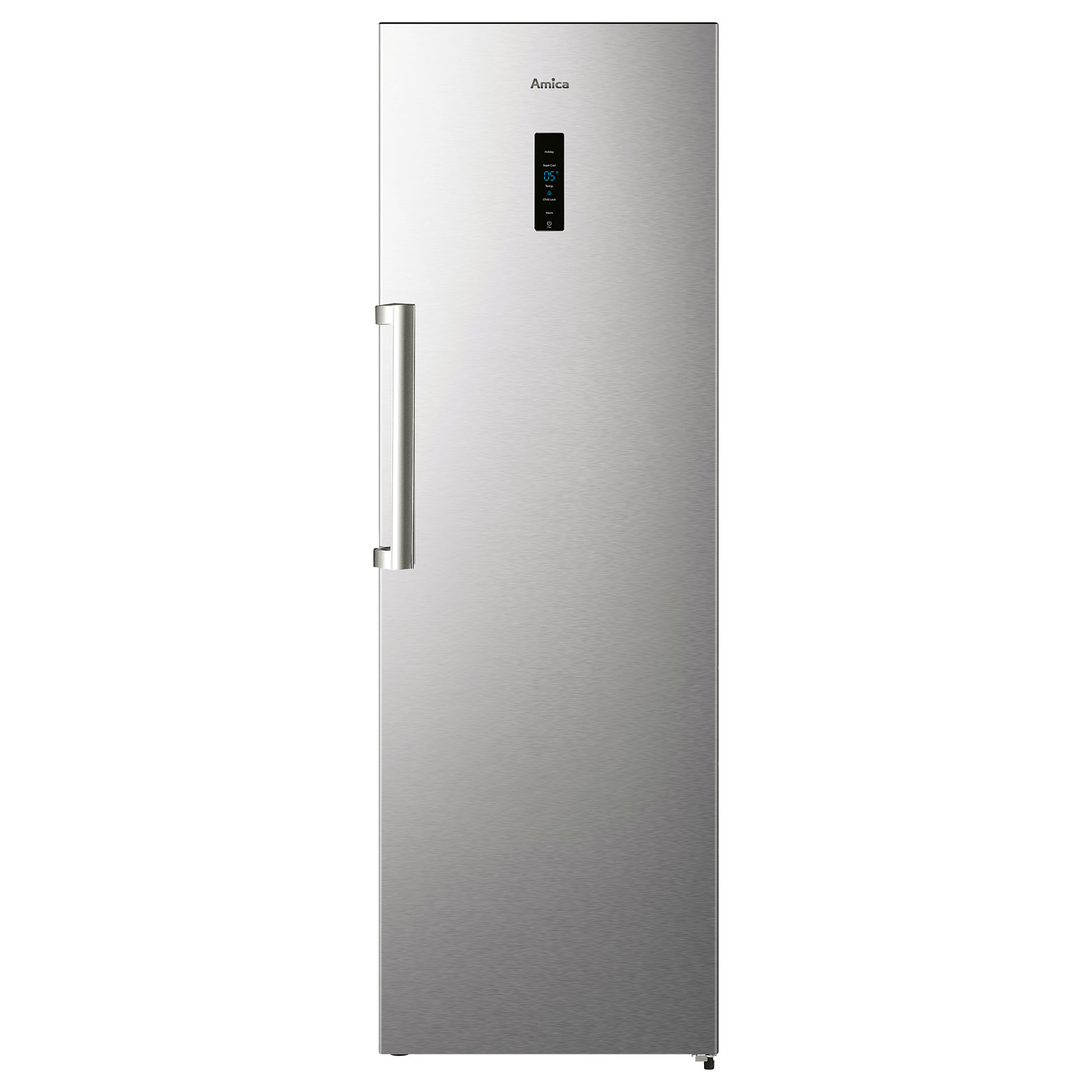 AMICA Vollraum-Kühlschrank VKS 358 150 E - Edelstahloptik - 370 Liter - E