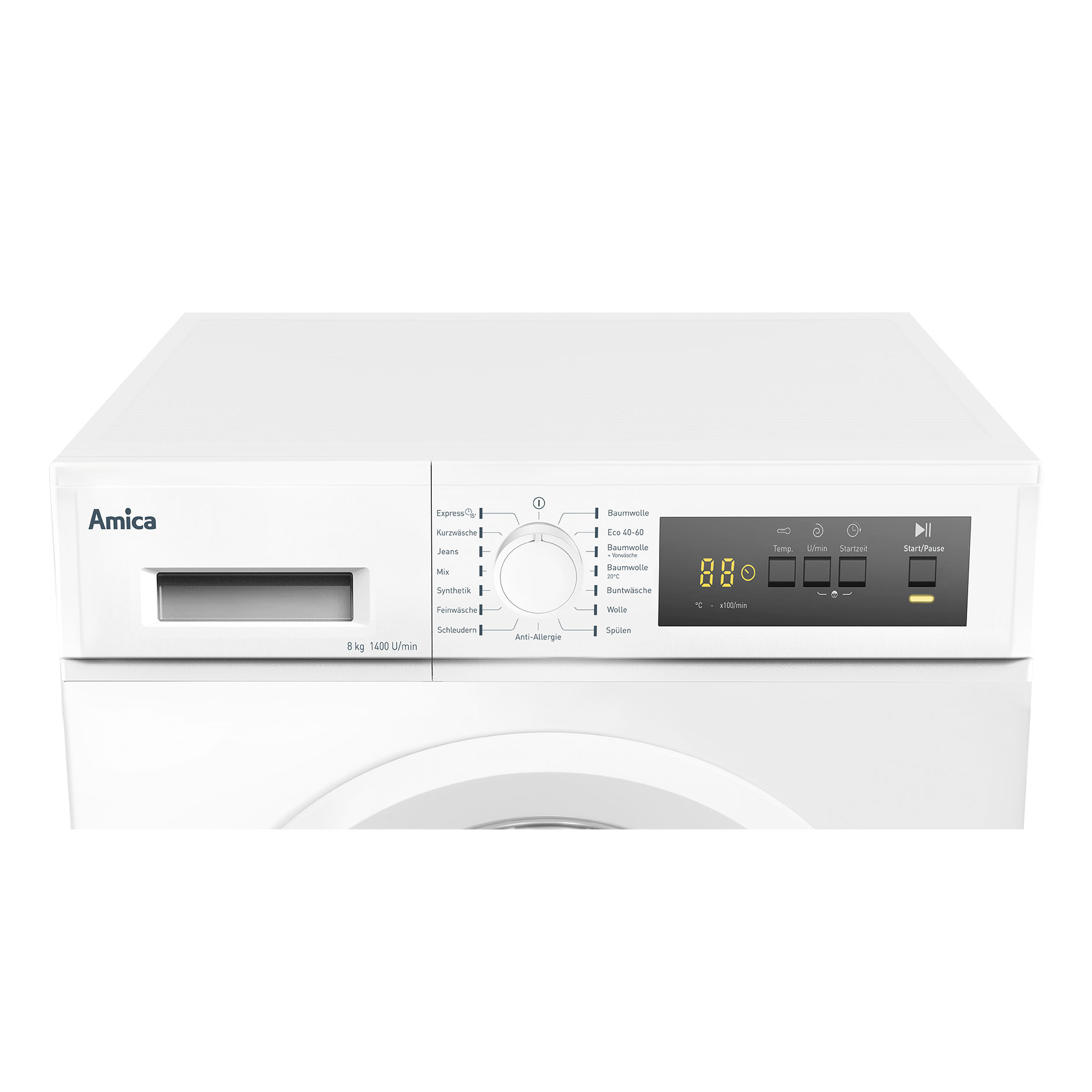 AMICA Waschmaschine WA 484 021 - weiß - 8 kg - D