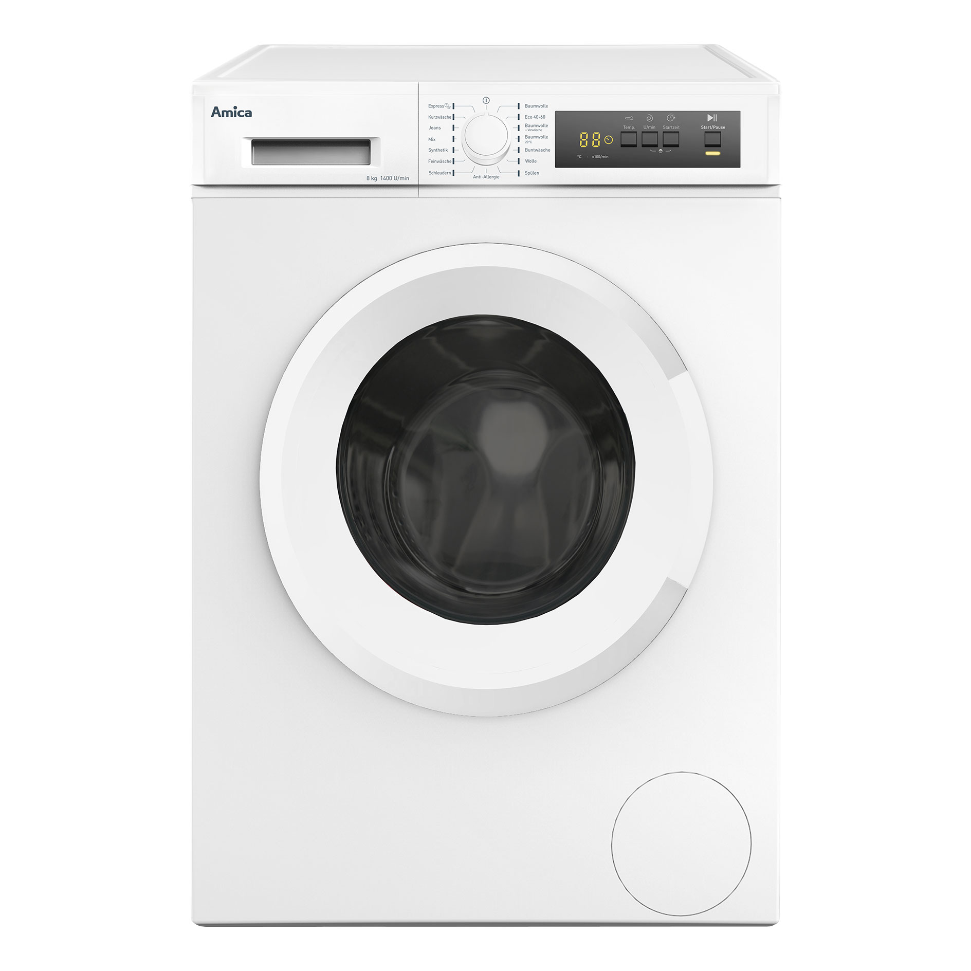 AMICA Waschmaschine WA 484 021 - weiß - 8 kg - D