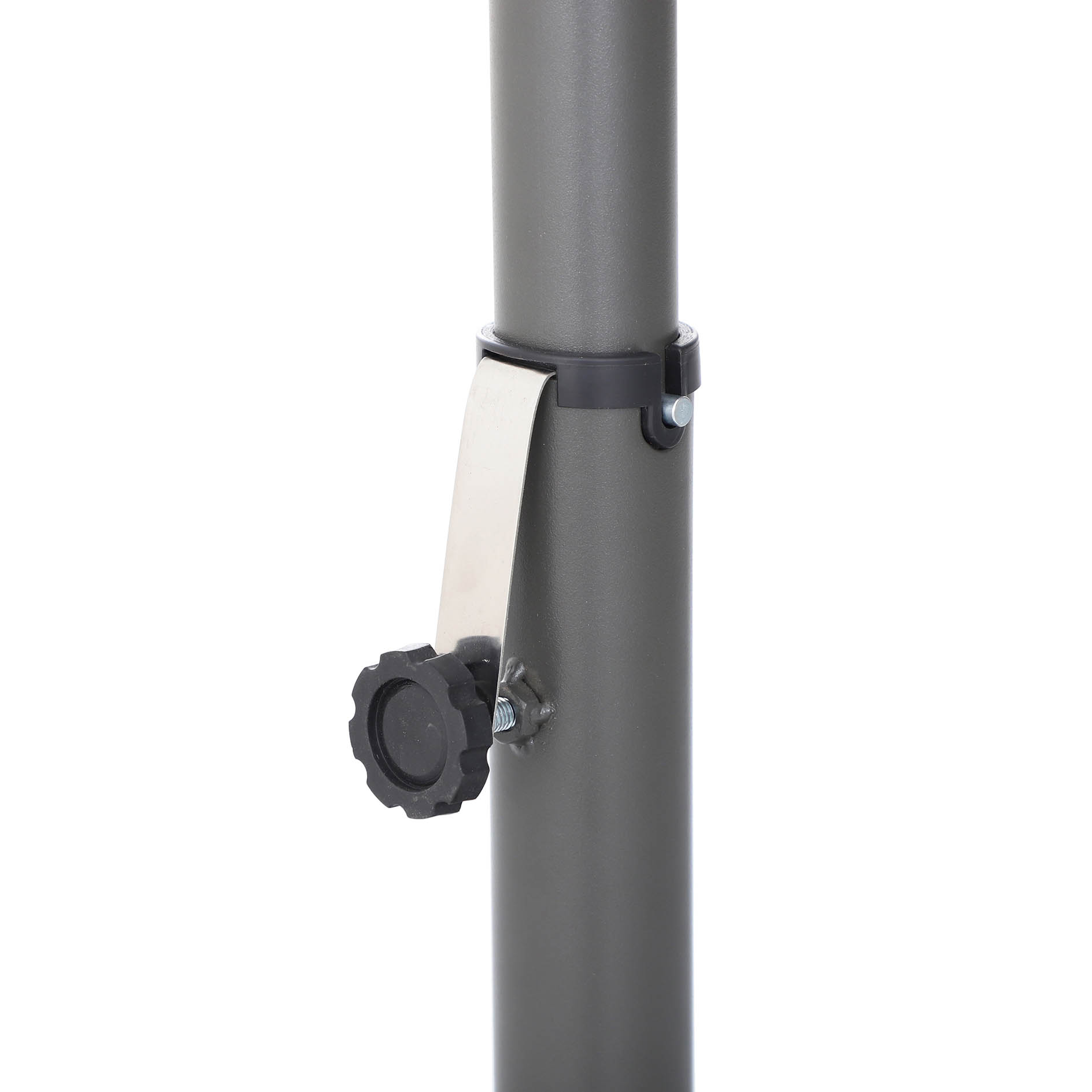 Ampelschirm - dunkelgrau - Ø 290 cm 
