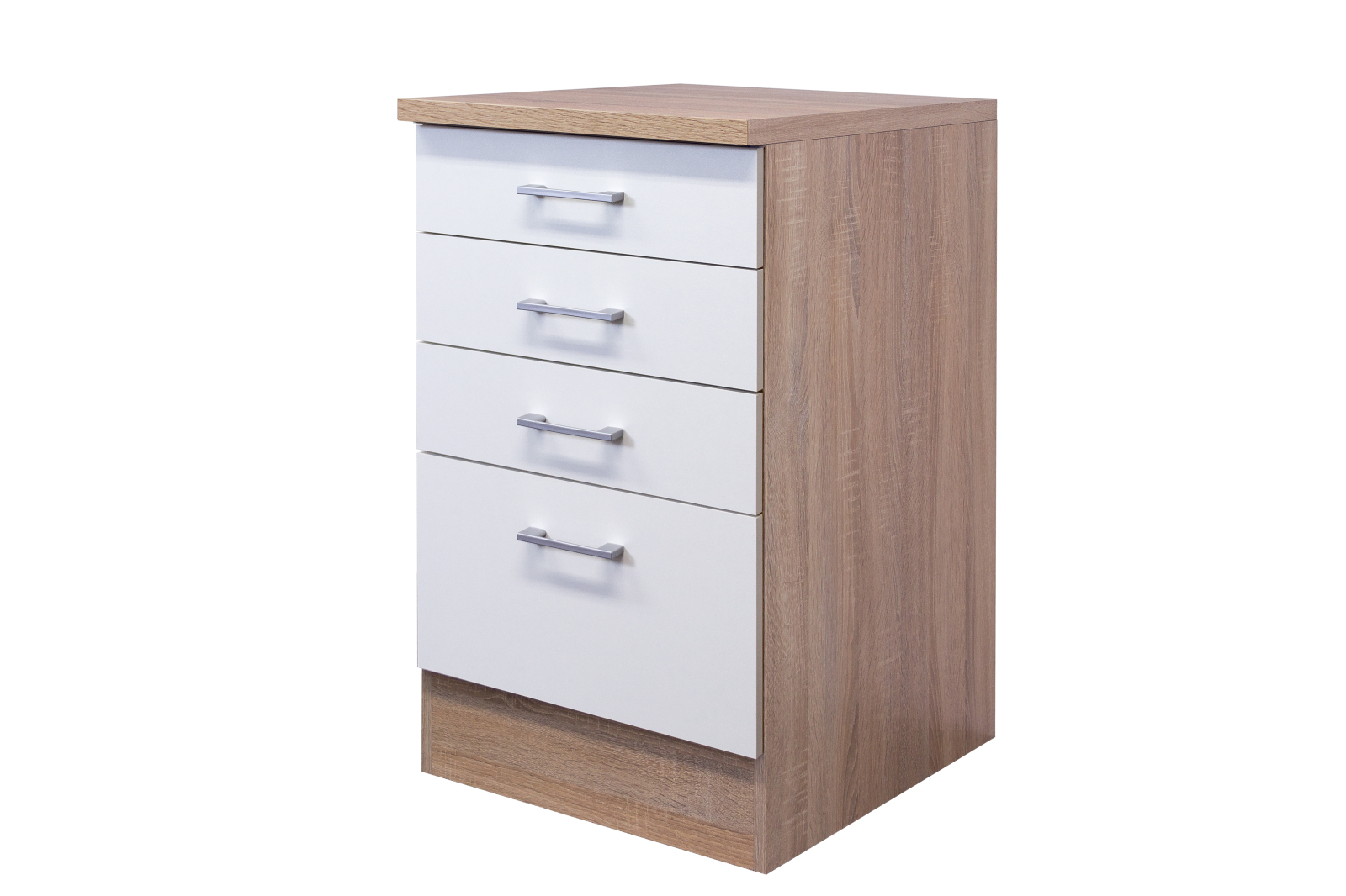 Anrichte SAMOA - weiß-Sonoma Eiche - Schubkästen - 50 cm