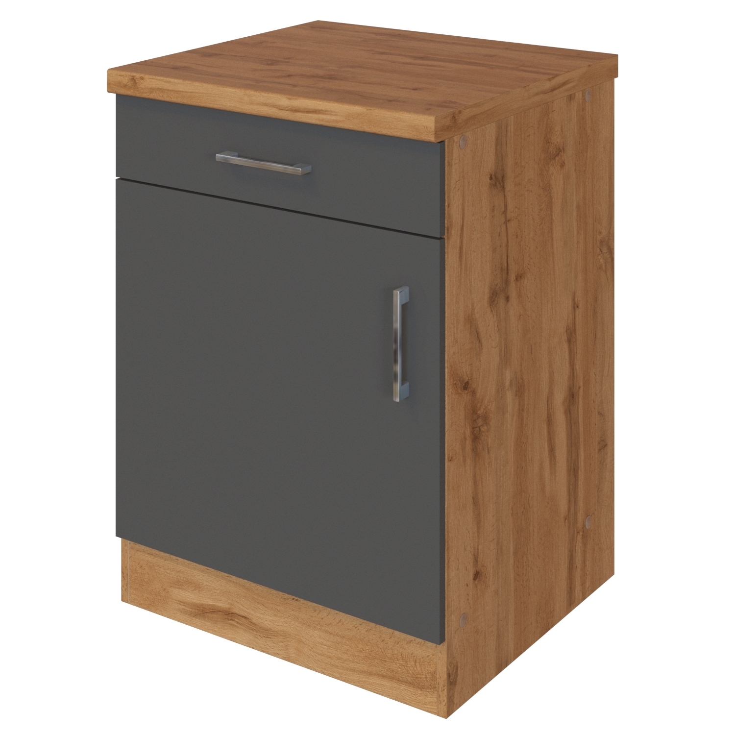 Anrichte SORRENTO - Wotan Eiche - anthrazit - 50 cm breit