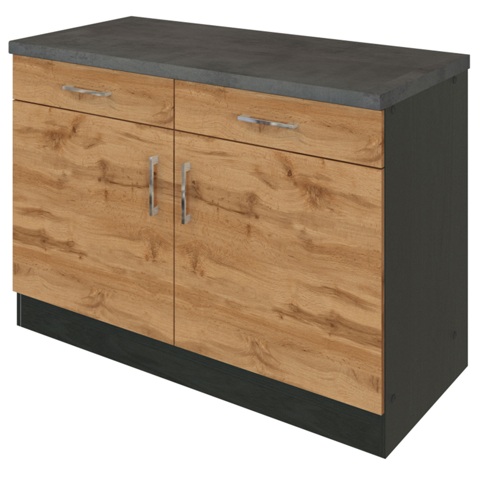 Anrichte SORRENTO - Wotan Eiche - graphit - 100 cm breit