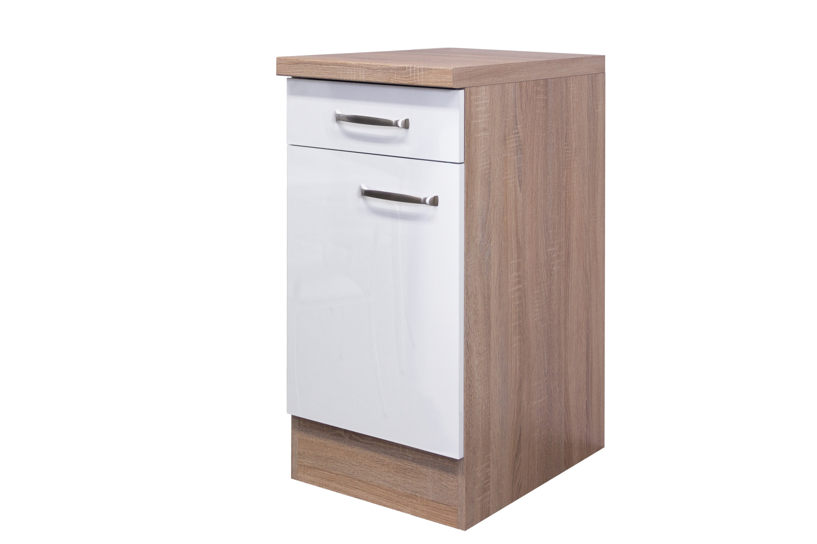 Anrichte VALERO - weiß Hochglanz-Sonoma Eiche - 40 cm