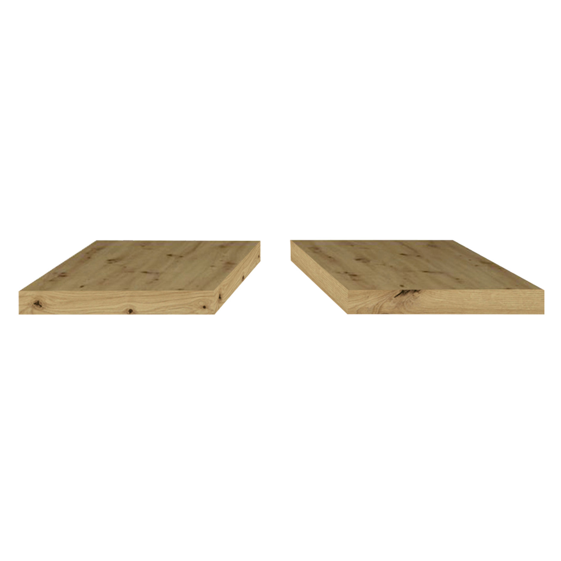 Ansatzplatten - Asteiche - 2 Stück