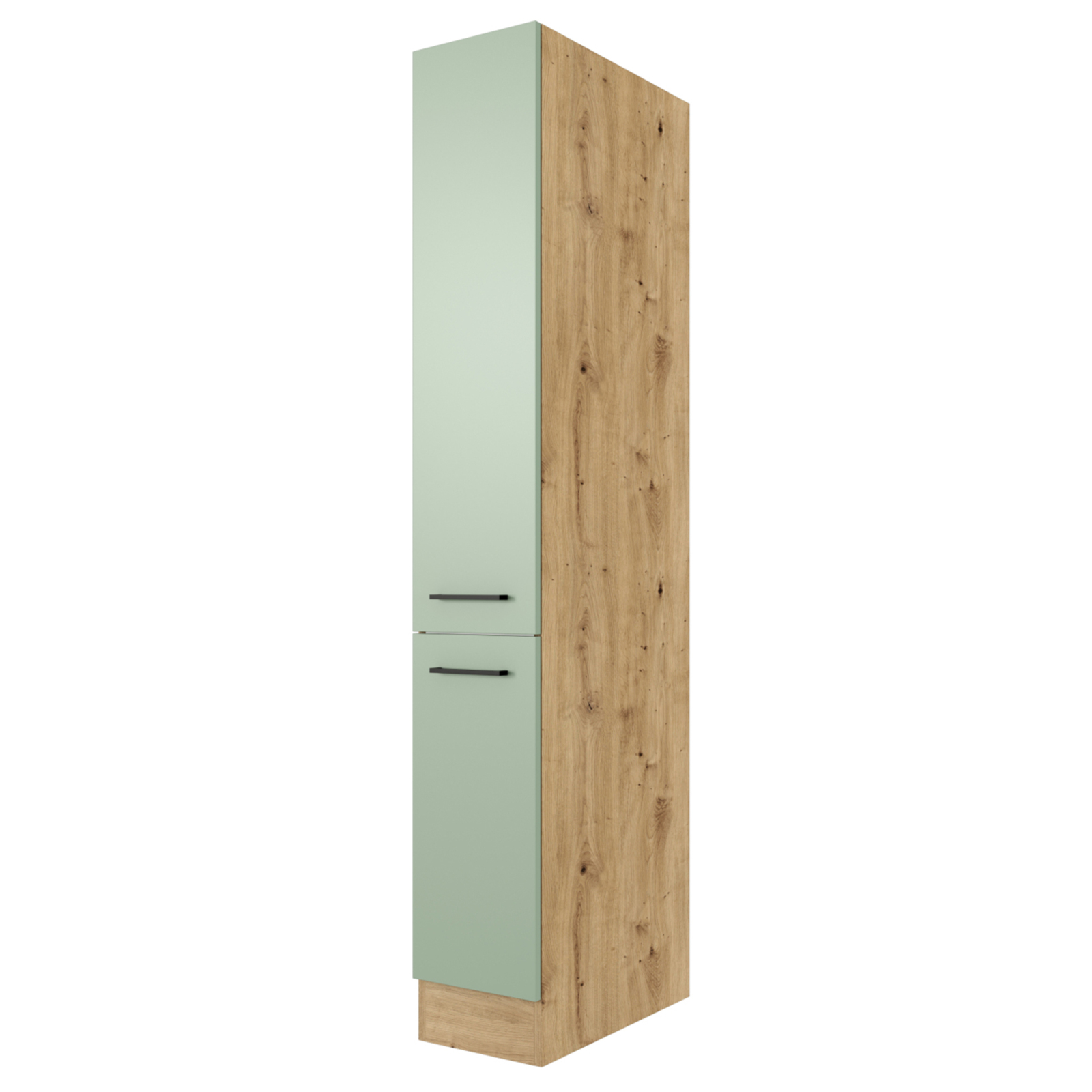 Apotheker-Hochschrank CARA - schilfgrün - Artisan Eiche - 30 cm