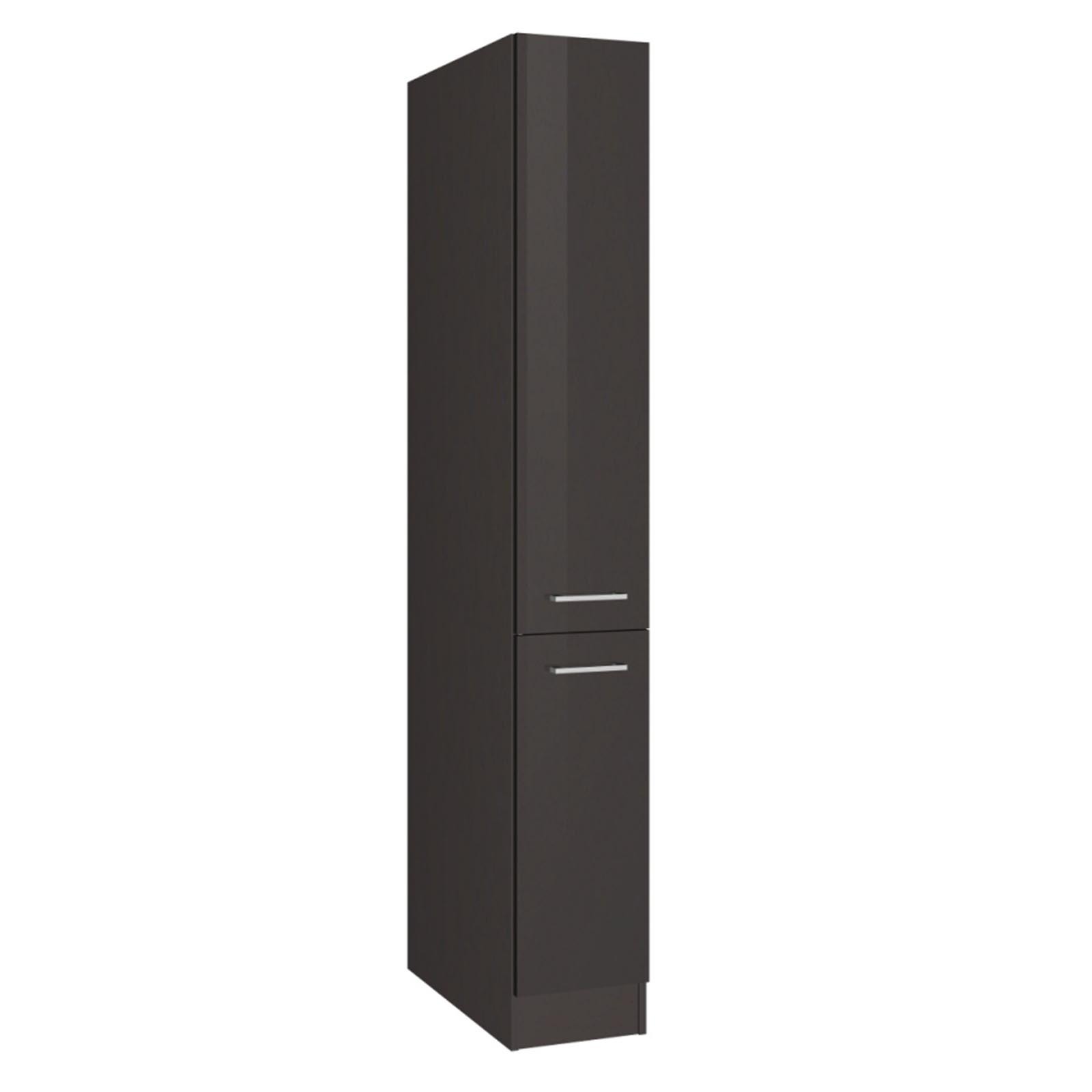 Apothekerschrank ROM - grau Hochglanz - 30 cm