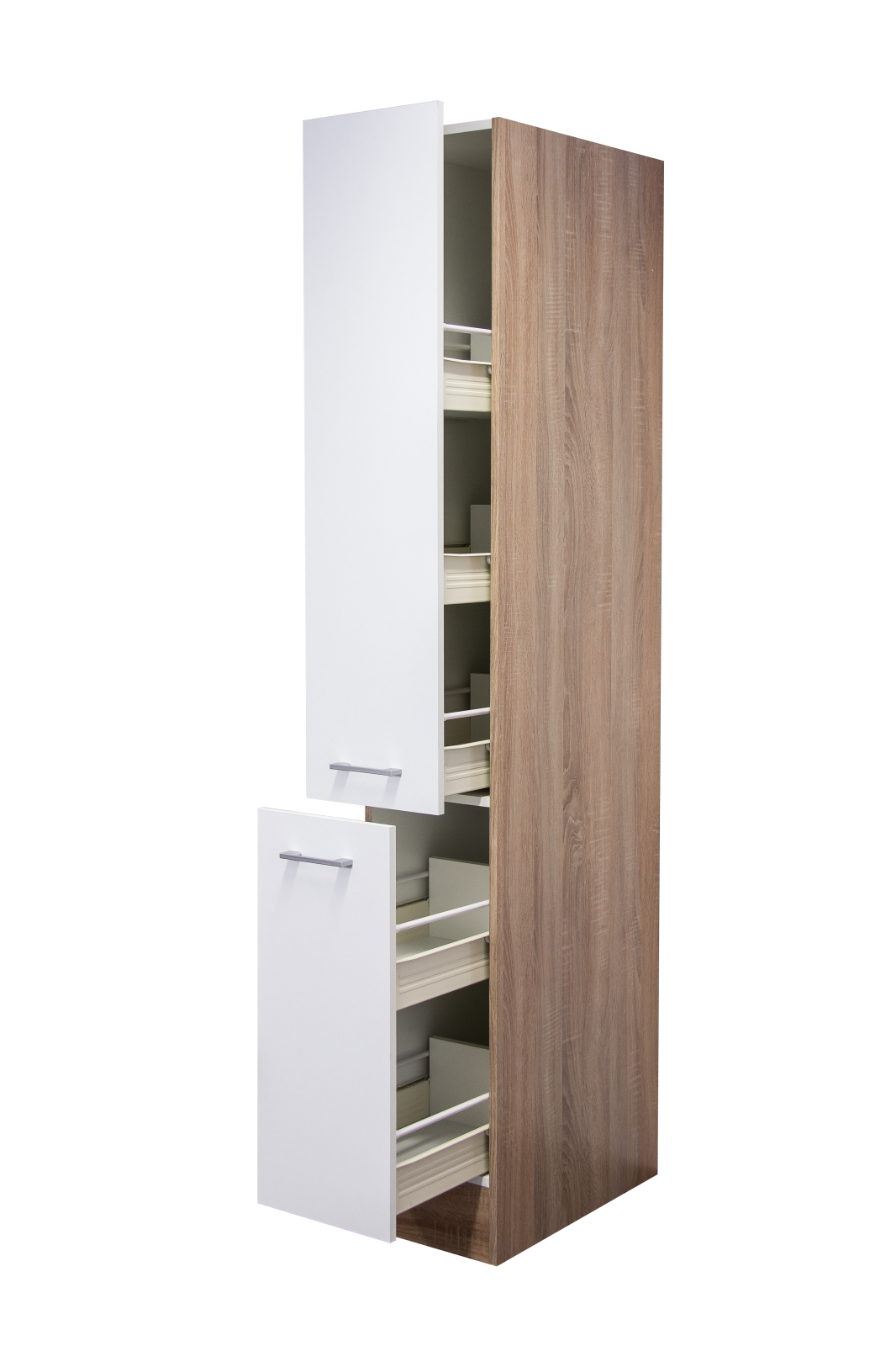 Apothekerschrank SAMOA - weiß-Sonoma Eiche - 30 cm