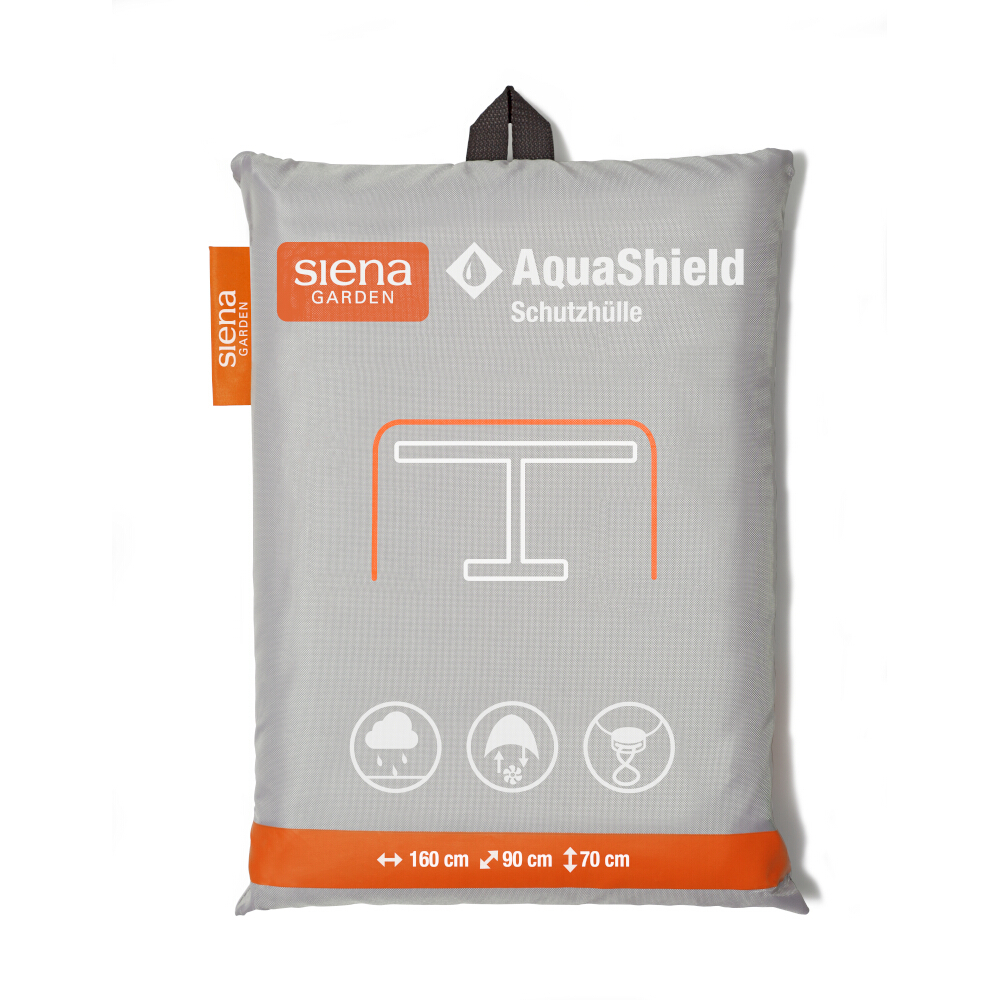 AquaShield Schutzhülle - hellgrau - für Tisch - 90x160 cm