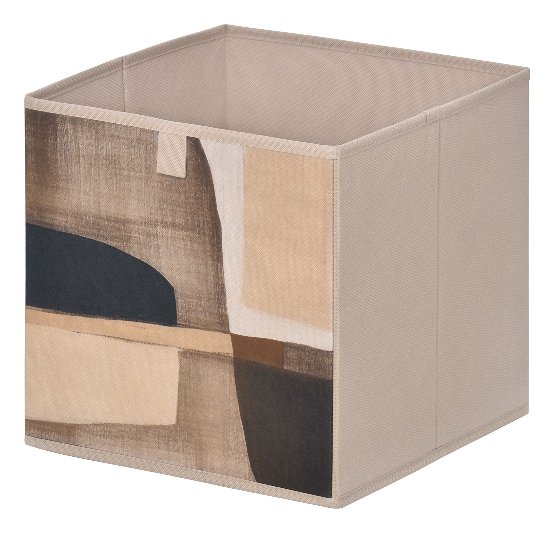 Aufbewahrungsbox - beige - sortierte Designs - faltbar