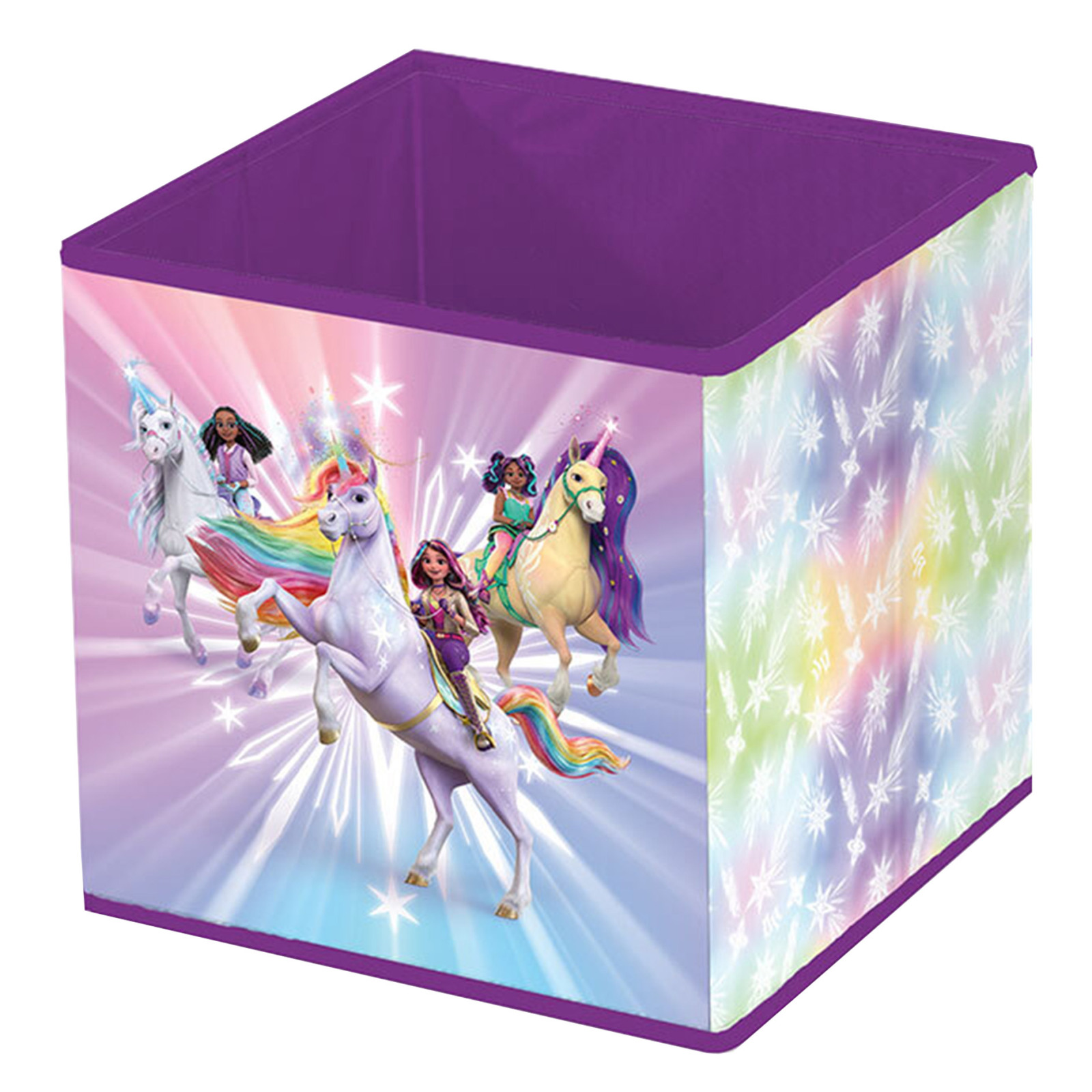 Aufbewahrungsbox UNICORN ACADEMY - faltbar - 30x30 cm