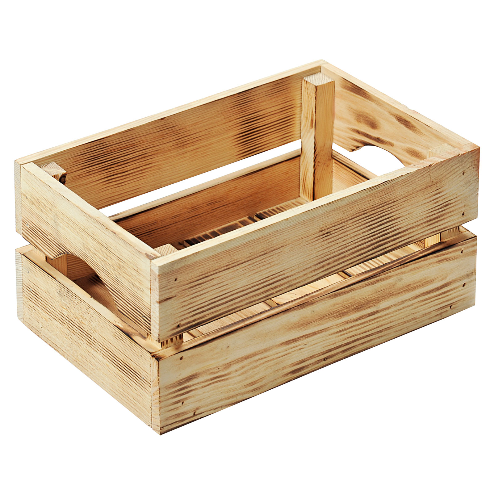 Aufbewahrungskiste - holzfarben - 30x20x15 cm
