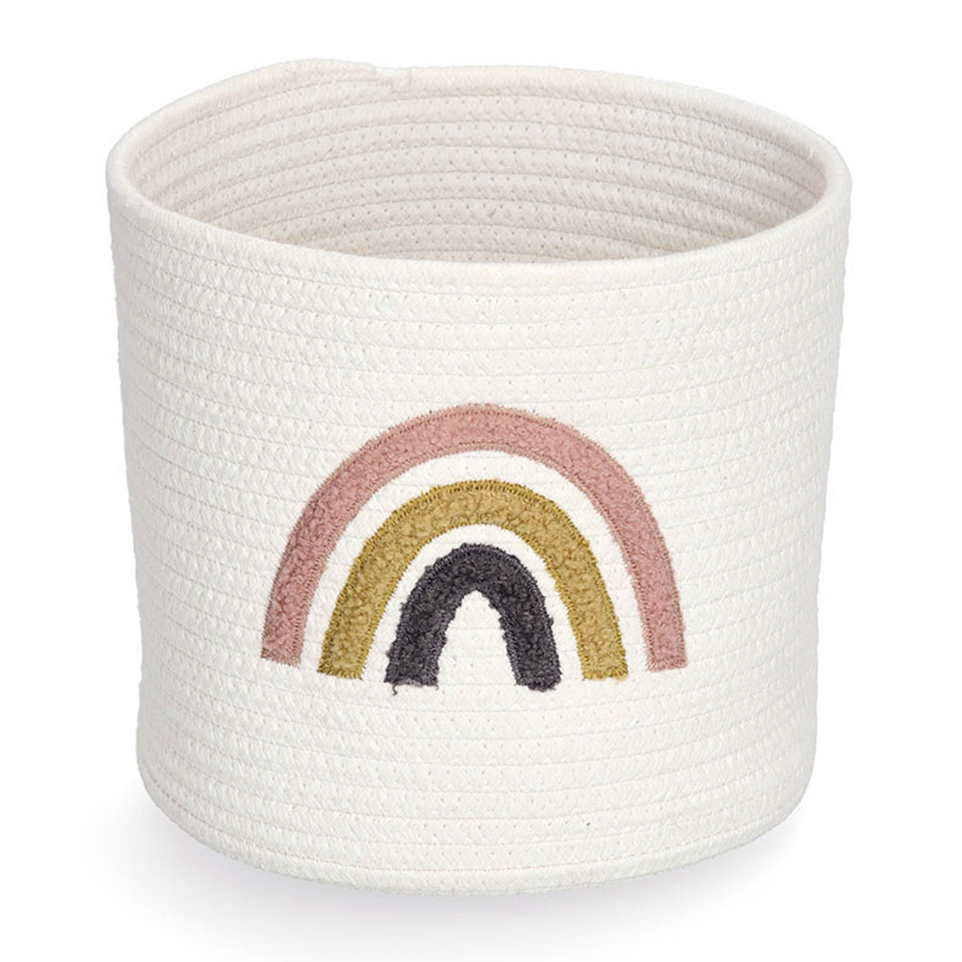 Aufbewahrungskorb - weiß - Ø 25 cm