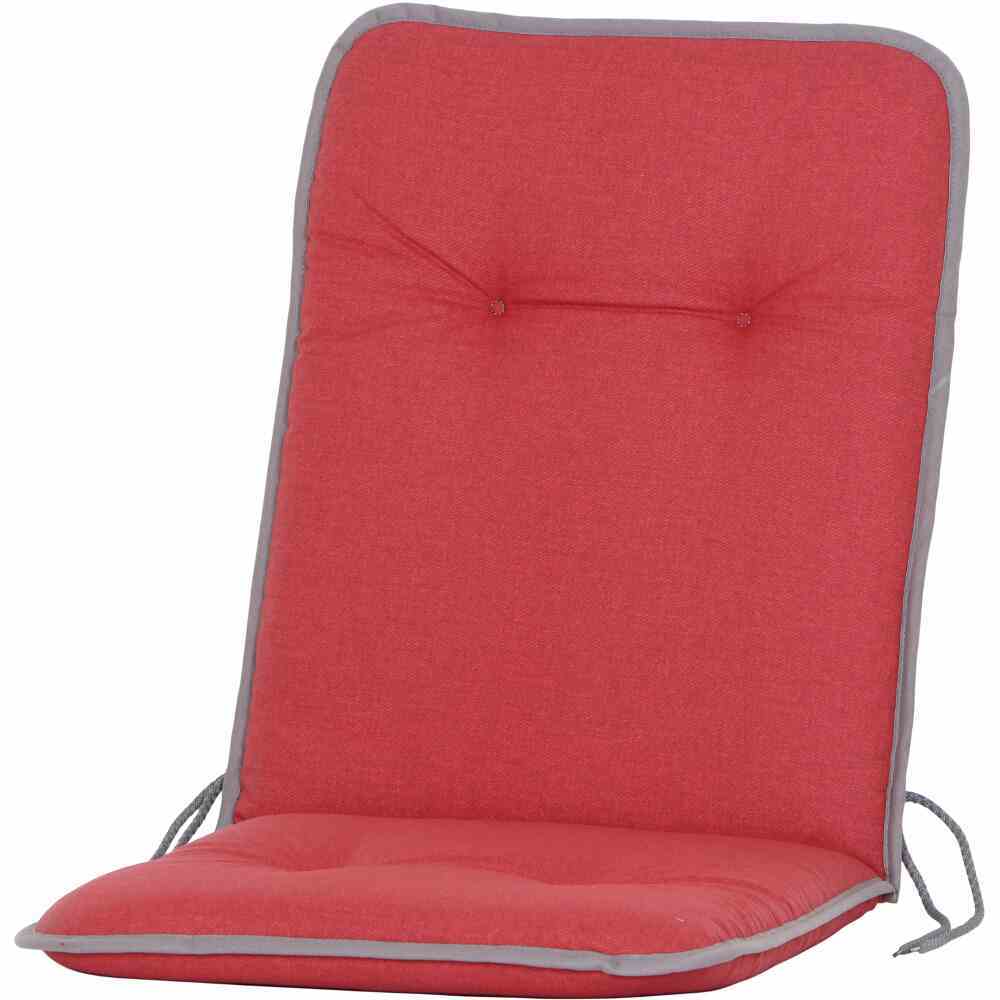 Auflage ELDA - rot - uni - 100x47 cm
