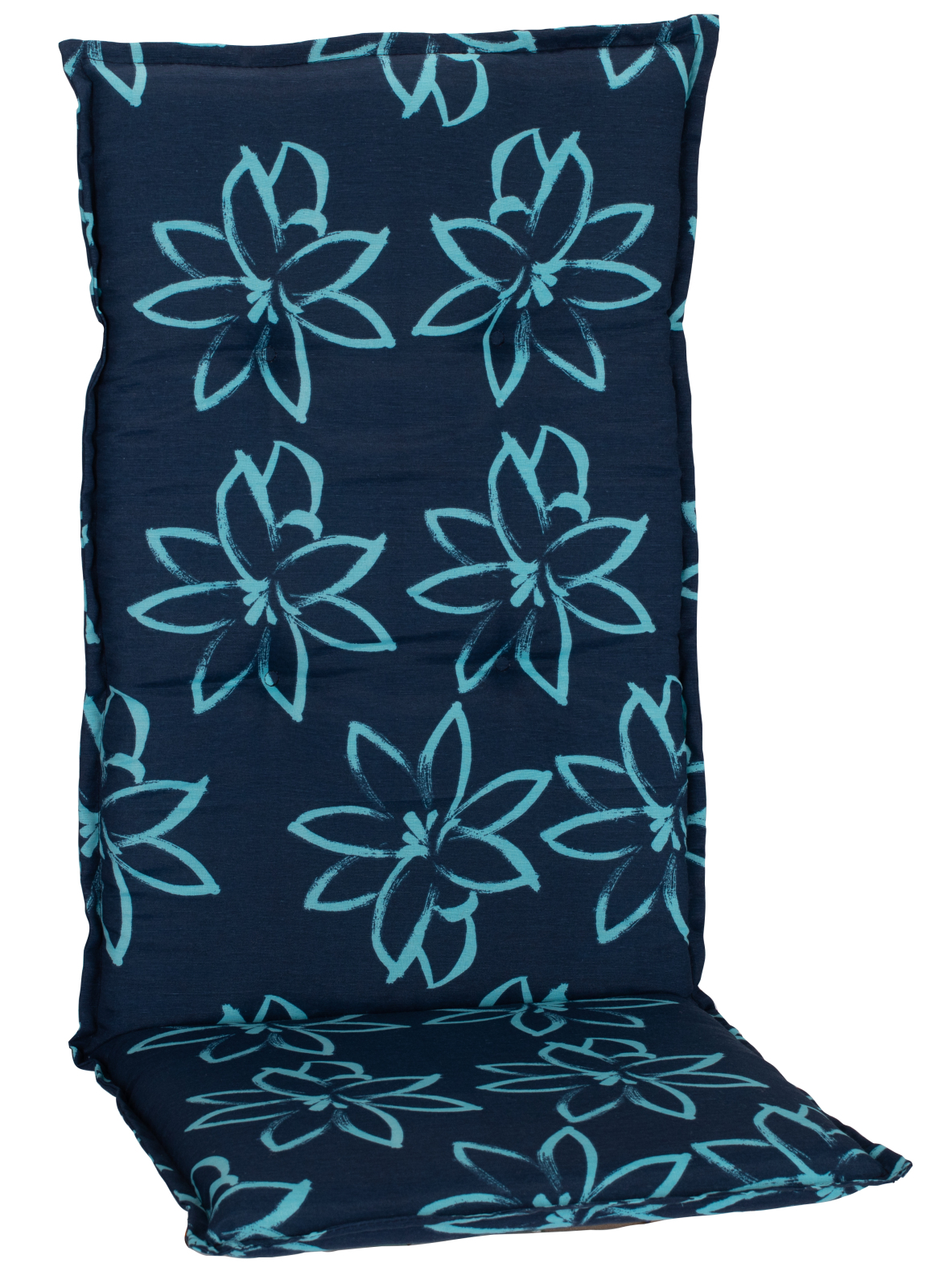 Auflage Hochlehner - blau - Blume