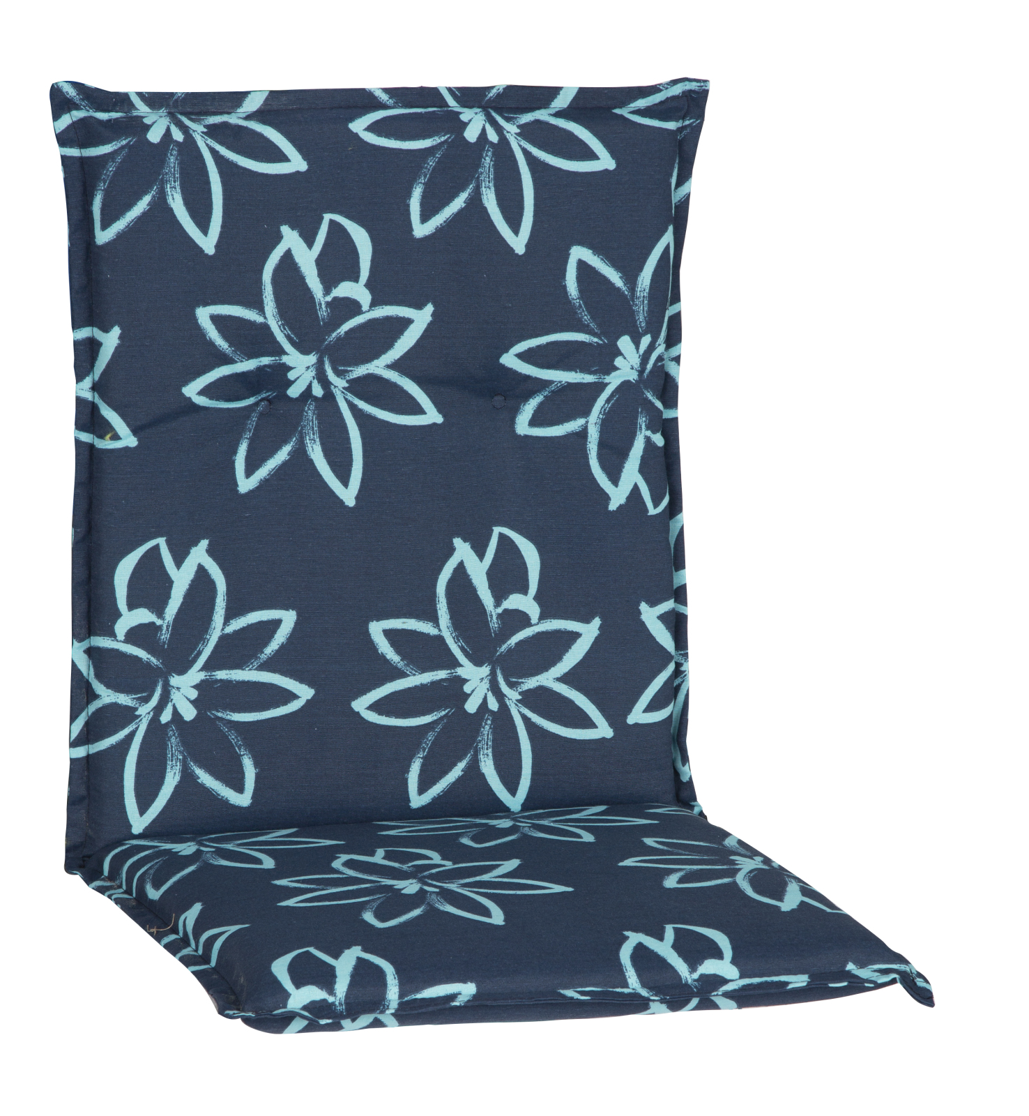 Auflage Niedriglehner - blau - Blume