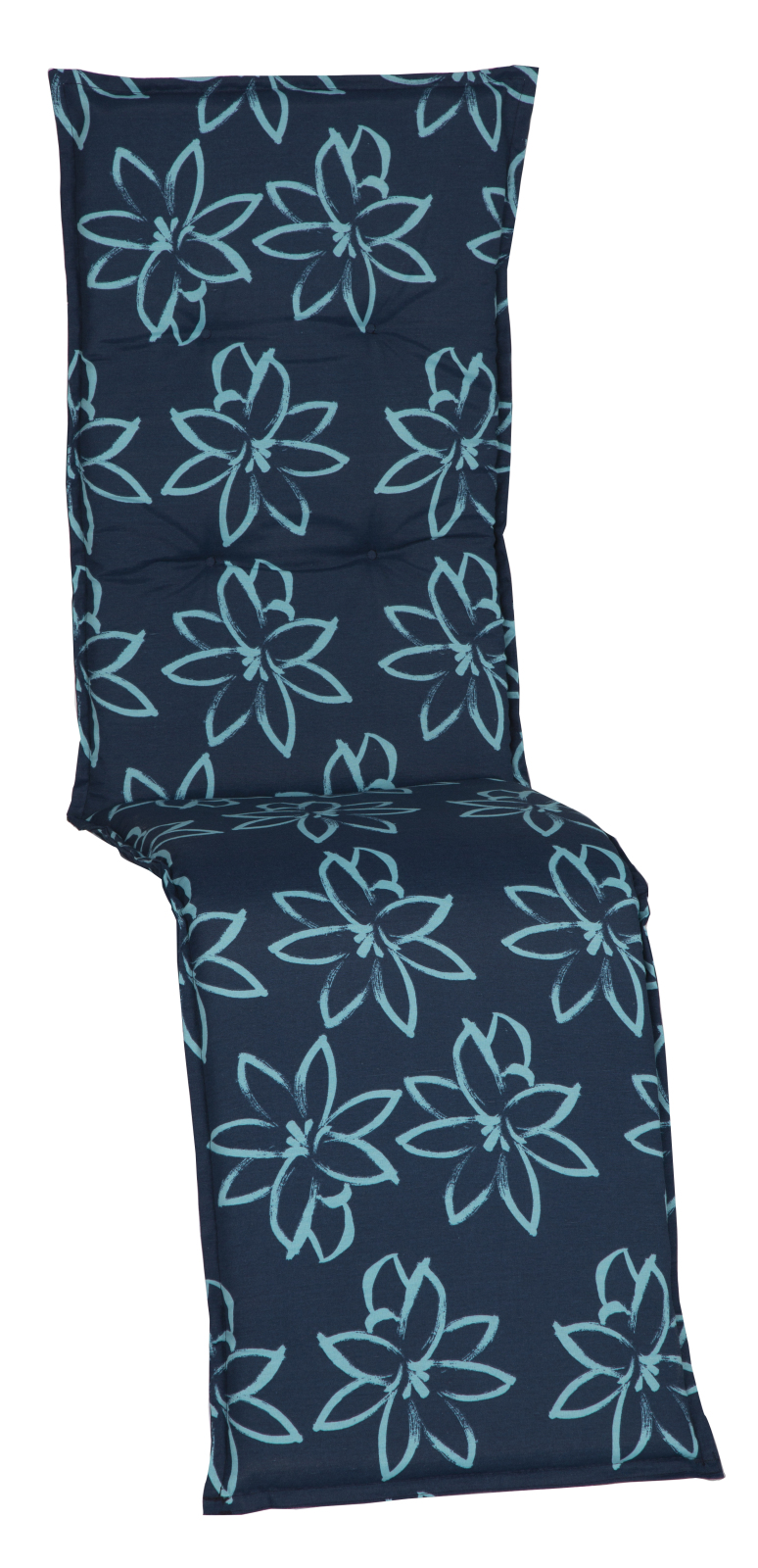 Auflage Relaxstuhl - blau - Blume
