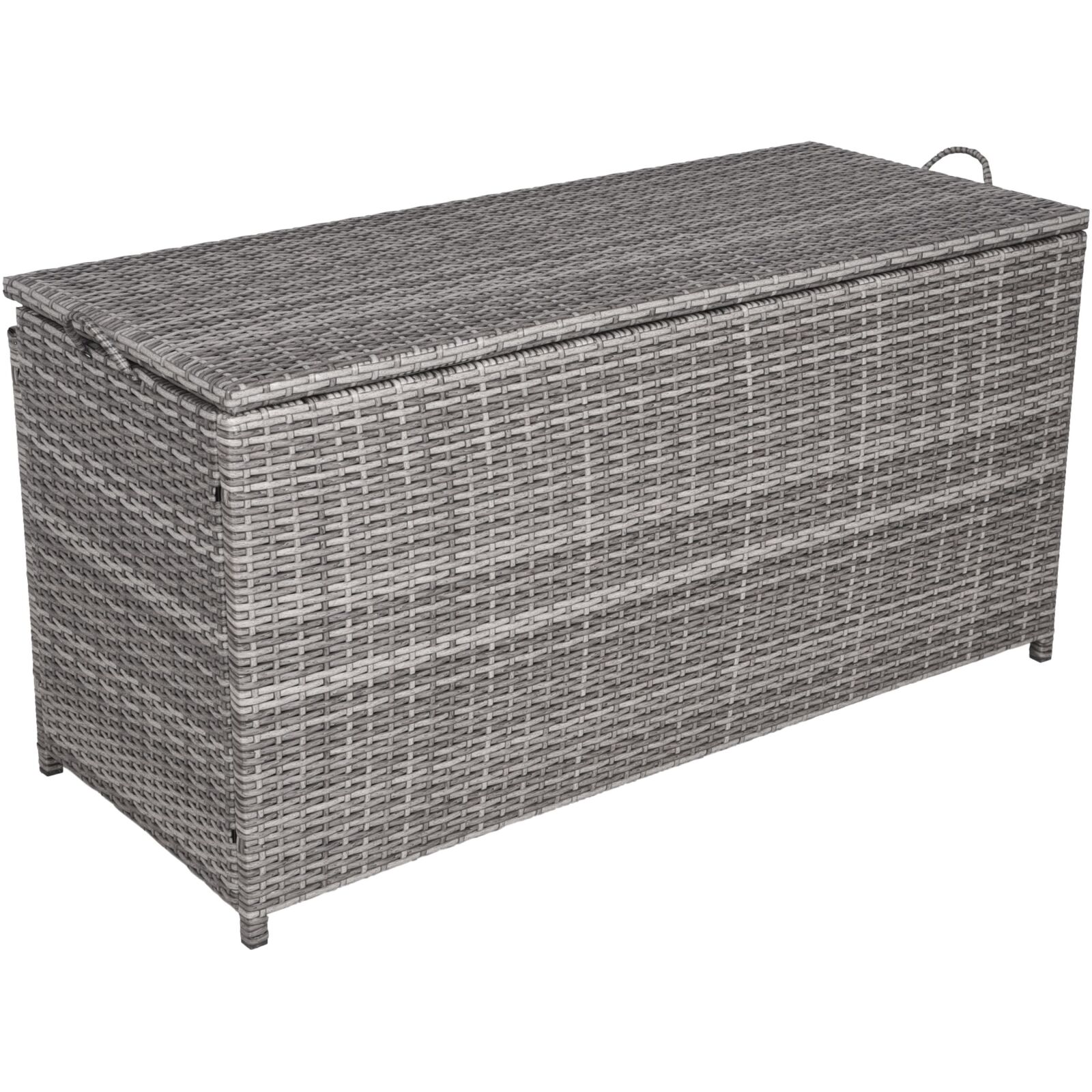 Auflagenbox PATRAS - grau - Kunststoffgeflecht - 300 Liter