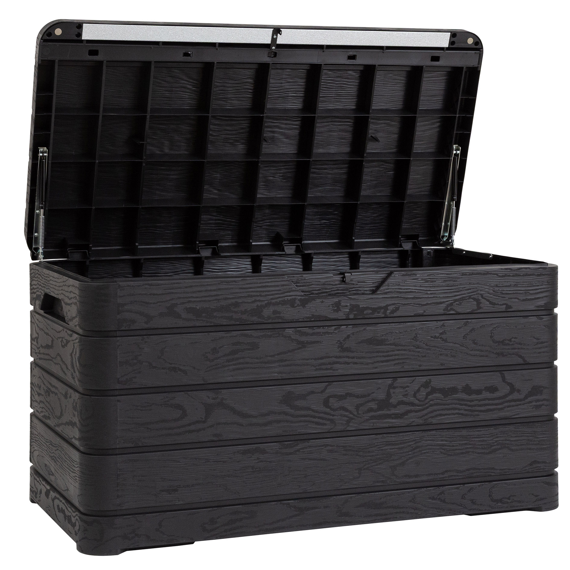 Auflagenbox - schwarz-anthrazit - abschließbar