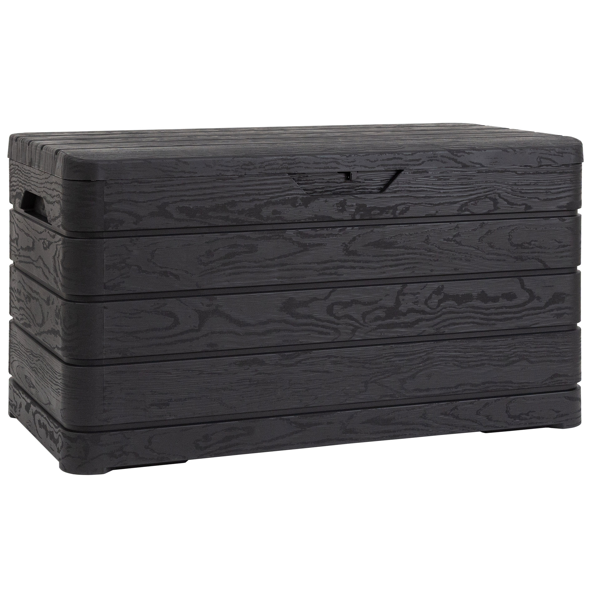 Auflagenbox - schwarz-anthrazit - abschließbar