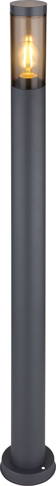 Außenleuchte - anthrazit-rauchfarben - Edelstahl - 110 cm