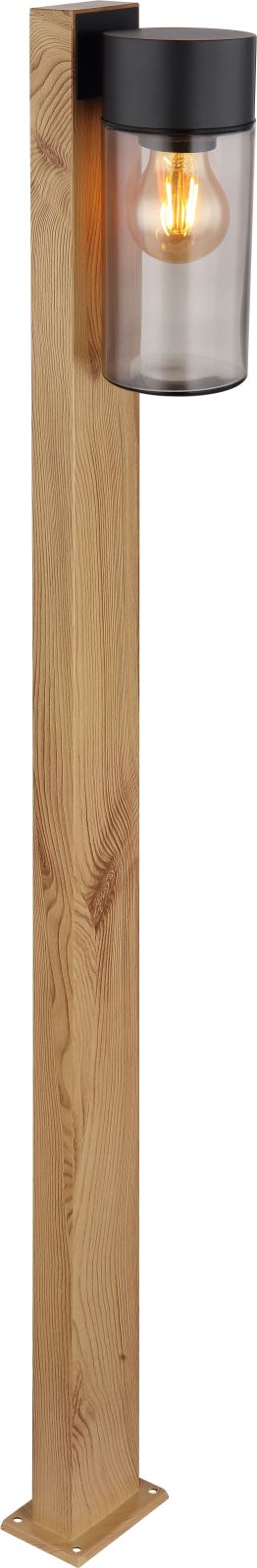 Außenleuchte - Holzoptik-schwarz - 100 cm hoch