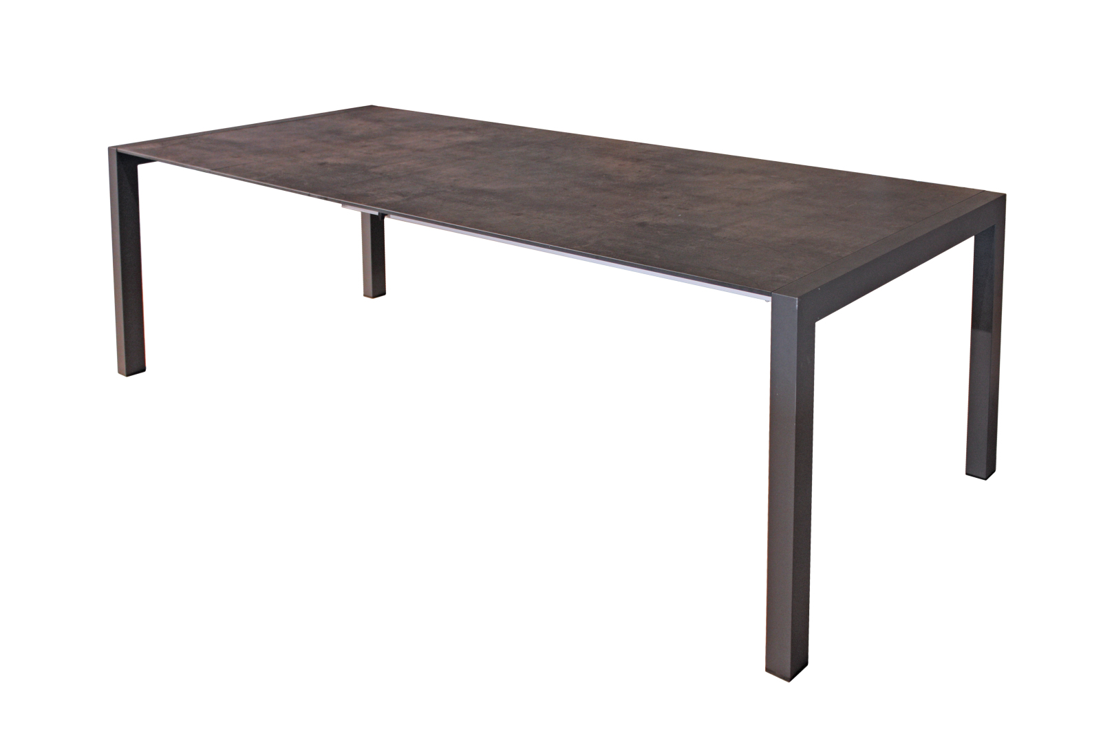 Ausziehtisch SOPHIA - pfefferschwarz-dunkelbraun - 160-217x92 cm