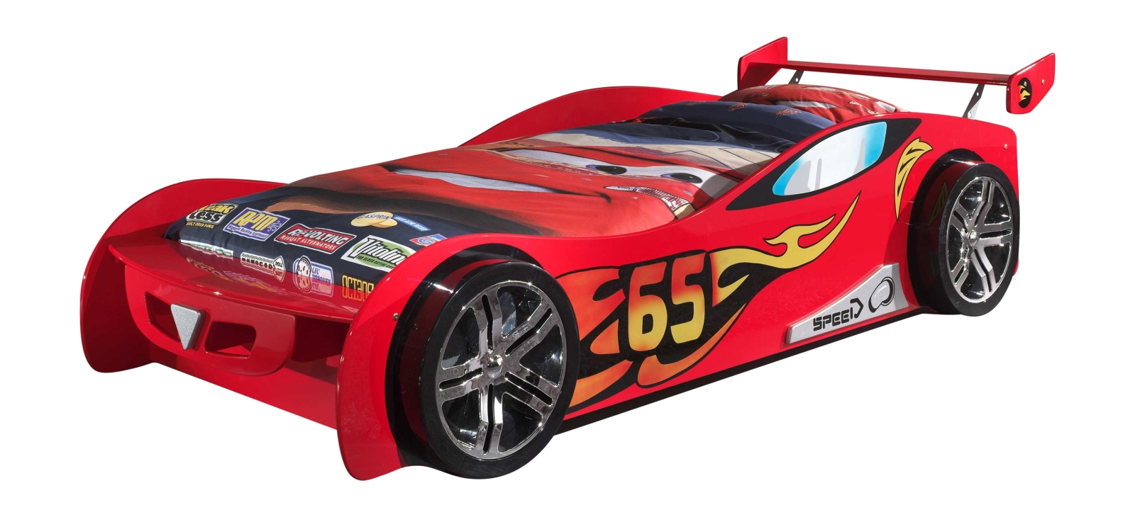 Autobett LE MANS - rot - 90x200 cm