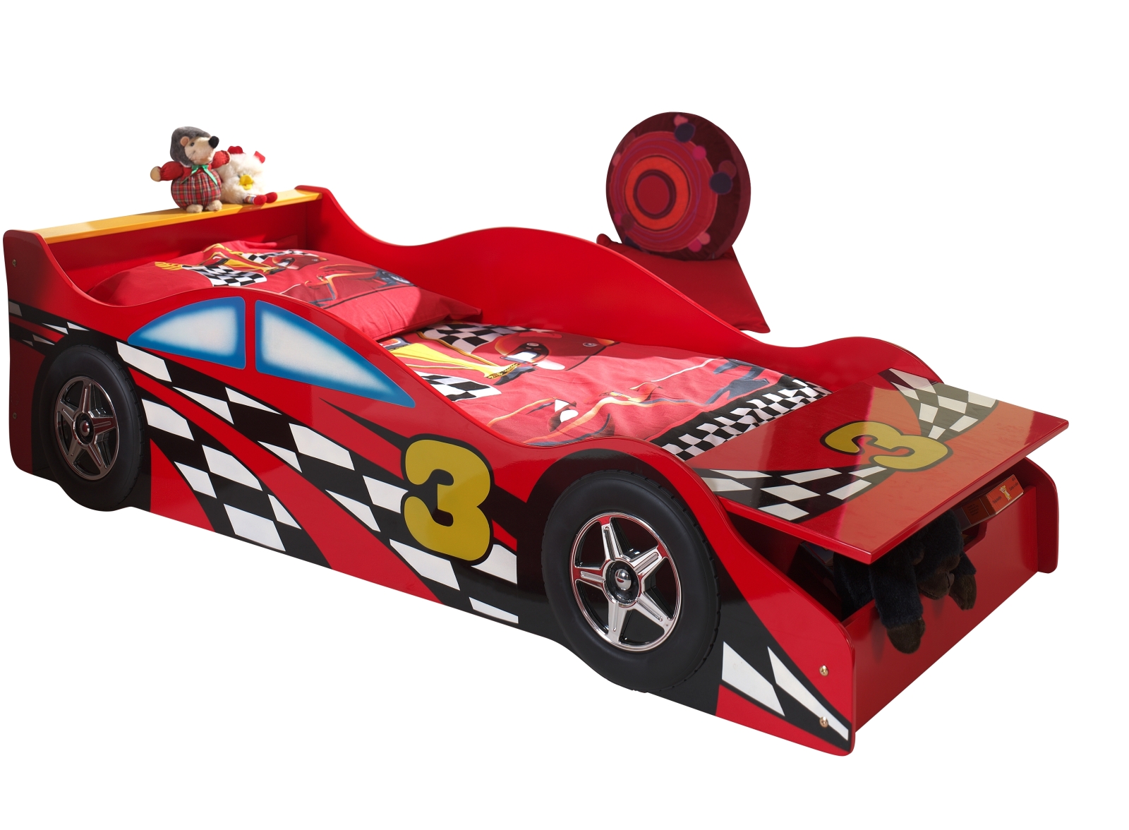 Autobett RACE CAR - rot - 70x140 cm