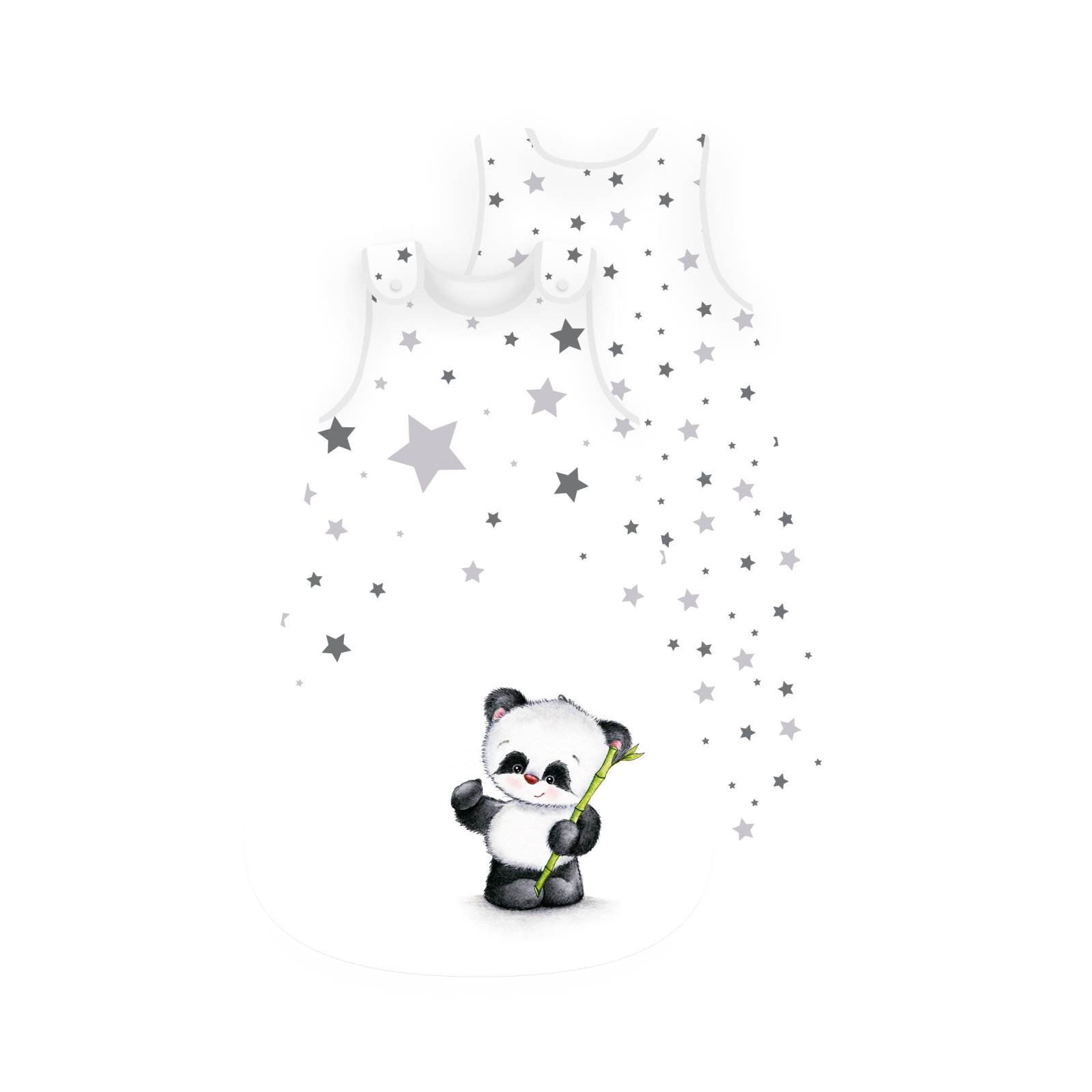 Baby-Schlafsack PANDA - weiß - 70x45 cm