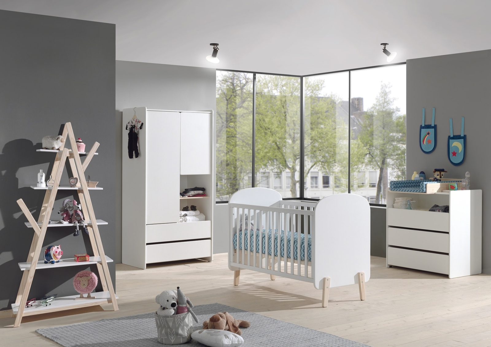 Babybett KIDDY - weiß - 60x120 cm