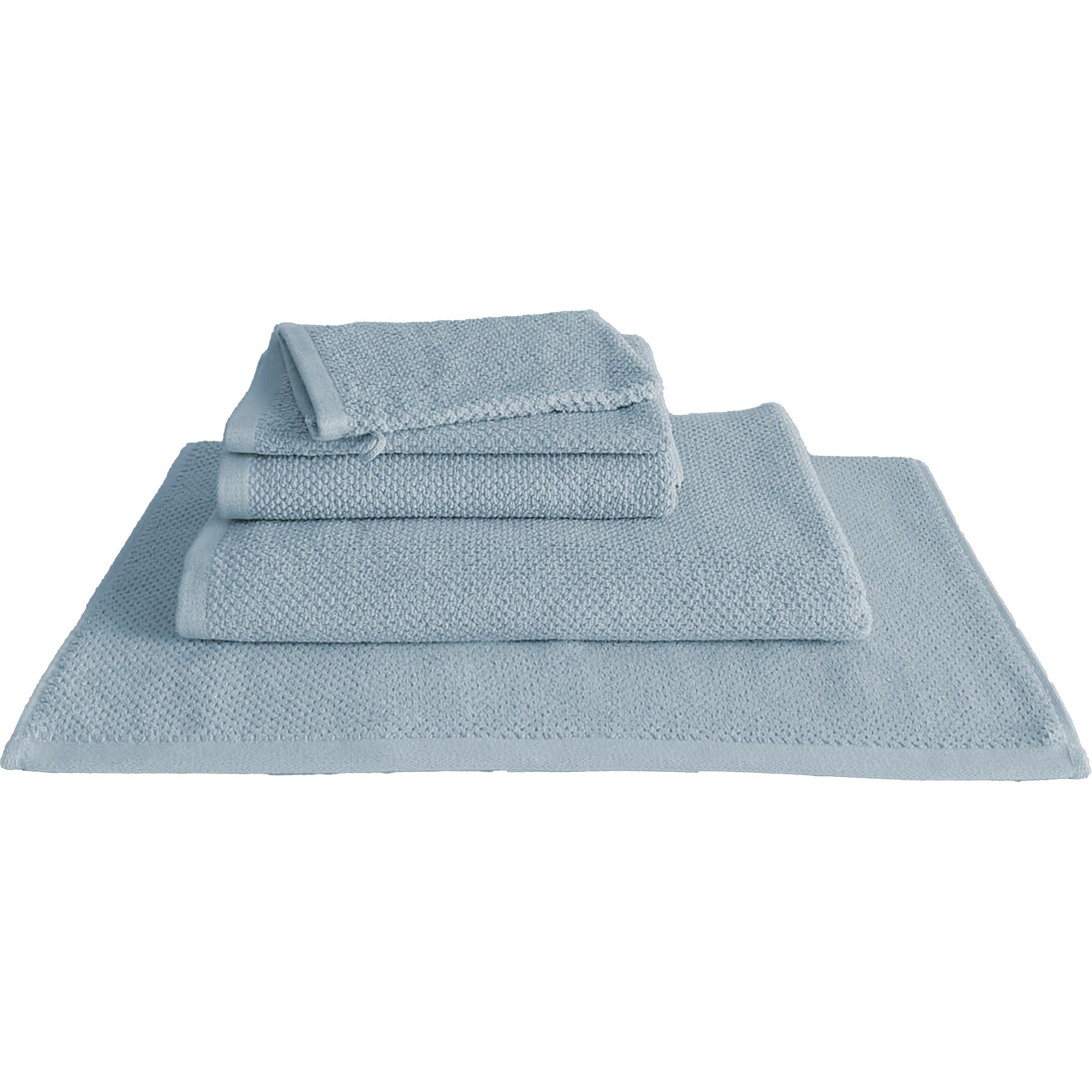 Badematte - blau - Baumwolle - 70x50 cm