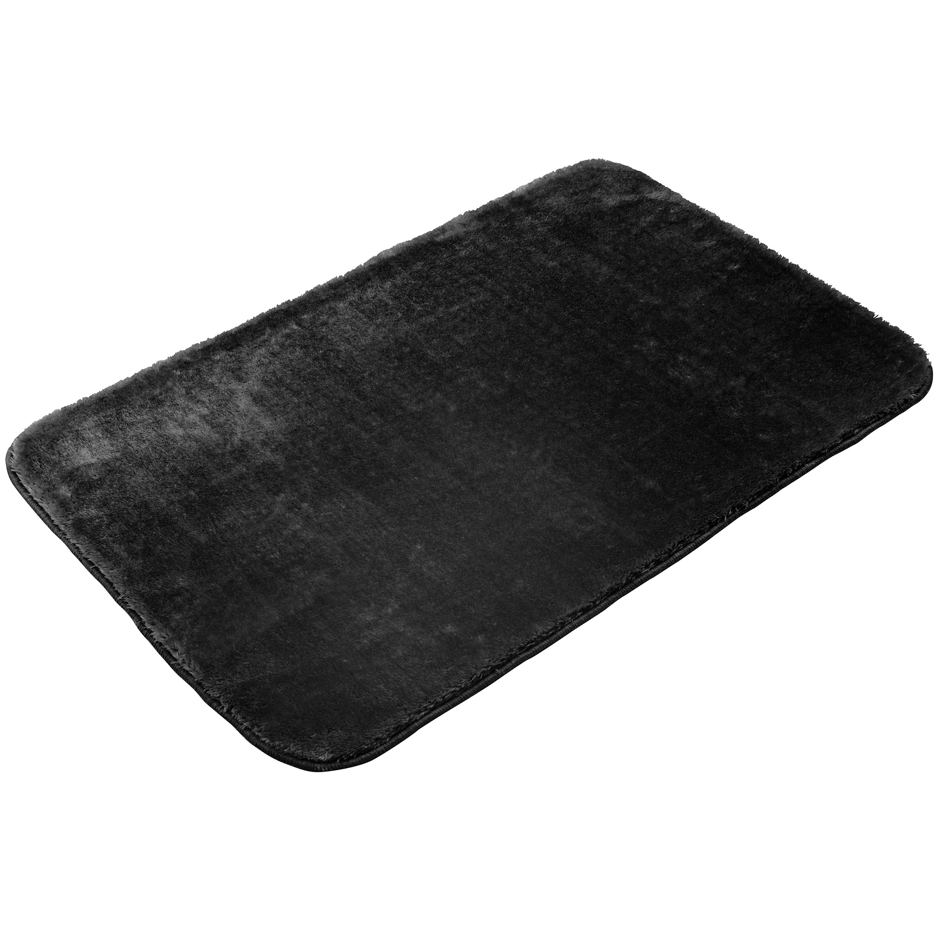 Badematte - schwarz - Antirutsch-Noppen - 50x80 cm