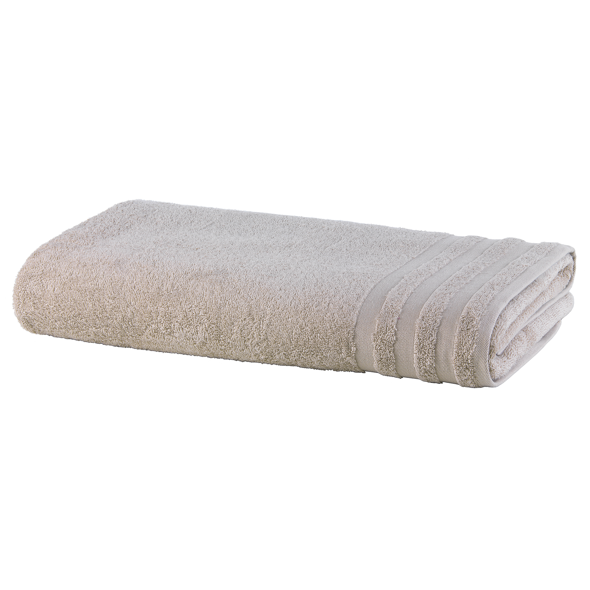 Badetuch - stone - Baumwolle - 100x150 cm