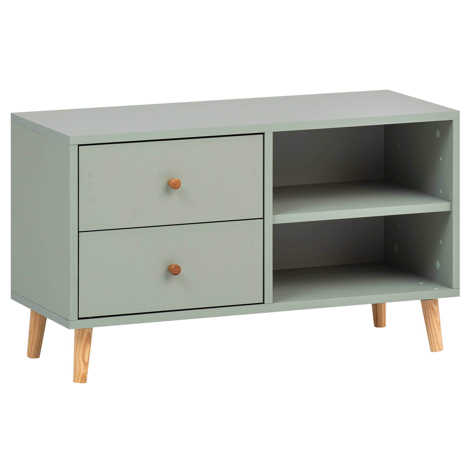Bank - pistazie - 2 Schubkästen - 78,9 cm breit