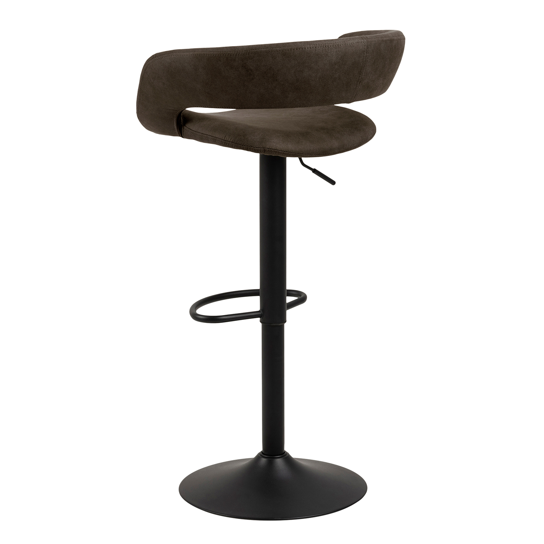 Barhocker - anthrazit-braun - höhenverstellbar