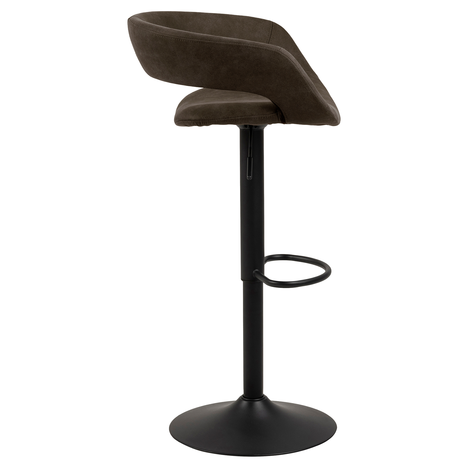 Barhocker - anthrazit-braun - höhenverstellbar