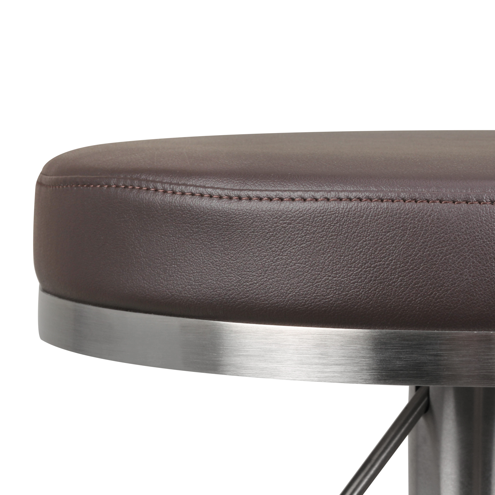 Barhocker - braun - Kunstleder
